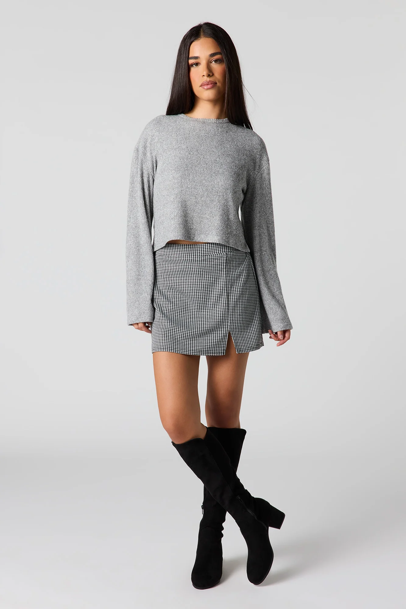 Ribbed Bell Sleeve Sweater - Image 9