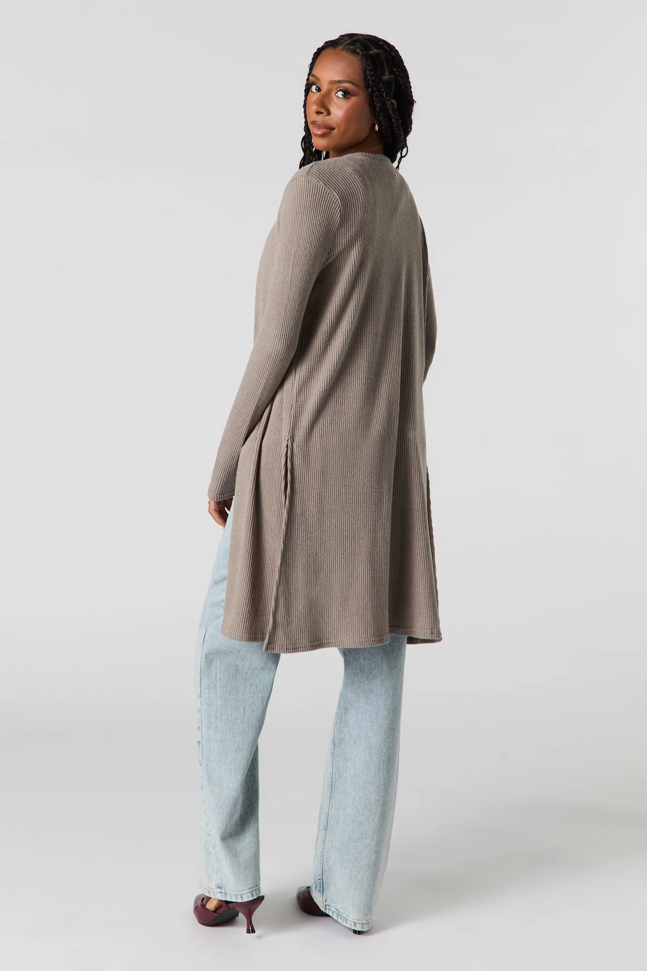 Knit Slit Cardigan - Image 12