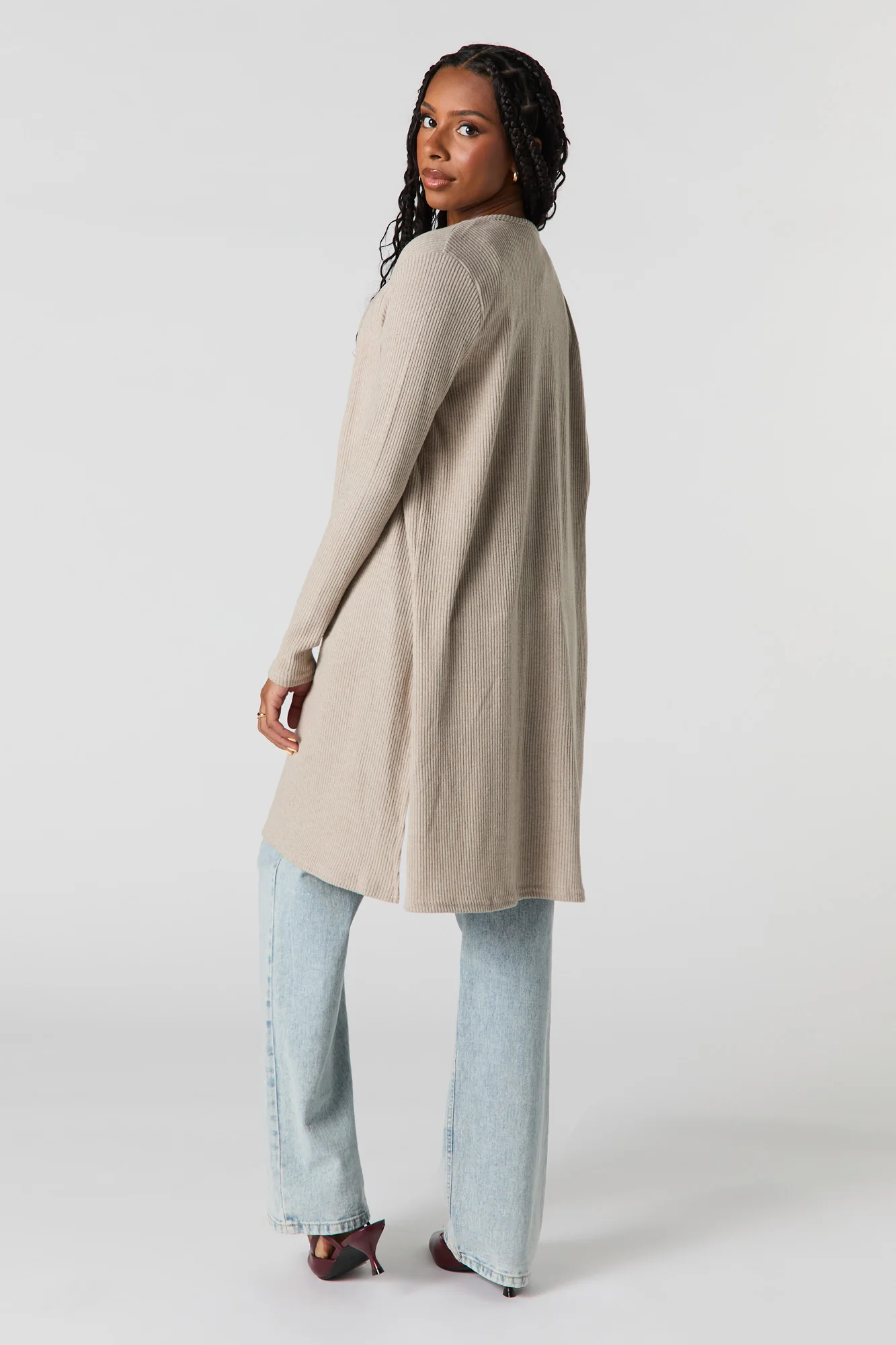 Knit Slit Cardigan - Image 15