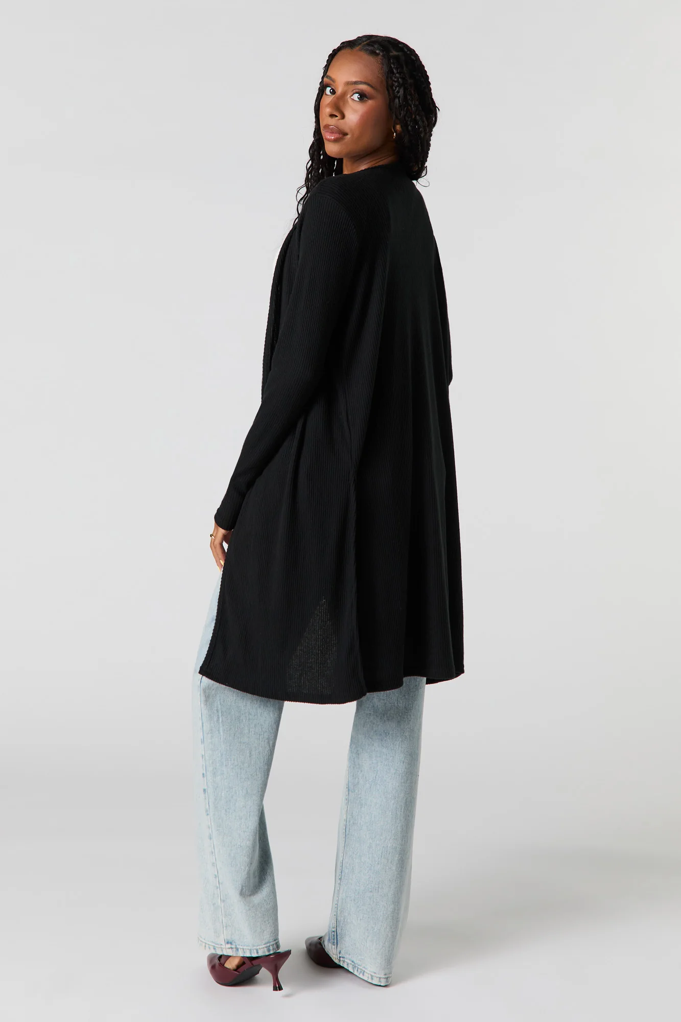 Knit Slit Cardigan - Image 6