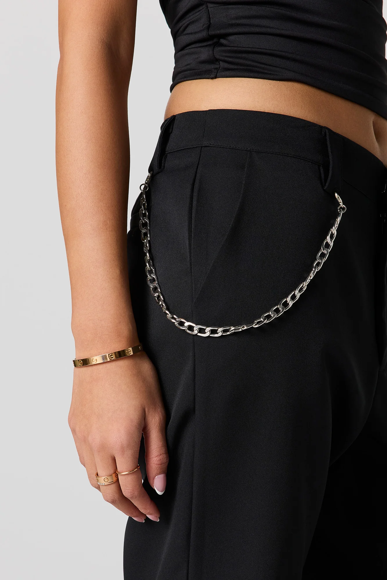 Low Rise Chain Dress Pant - Image 8