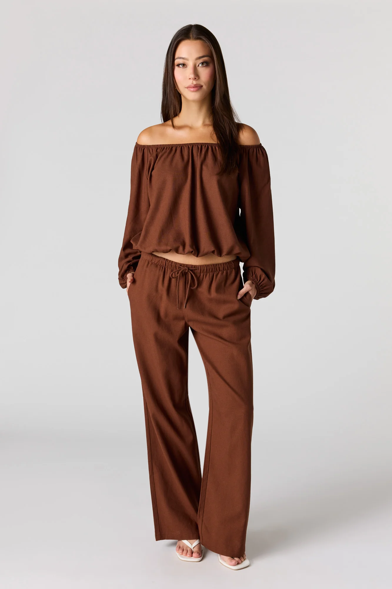 Linen-Blend Drawstring Pant - Image 13