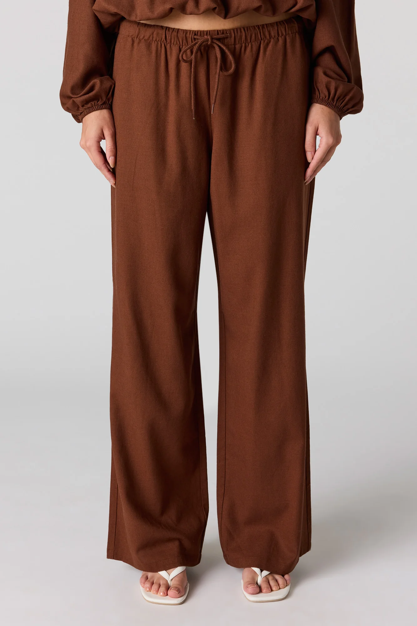 Linen-Blend Drawstring Pant - Image 14