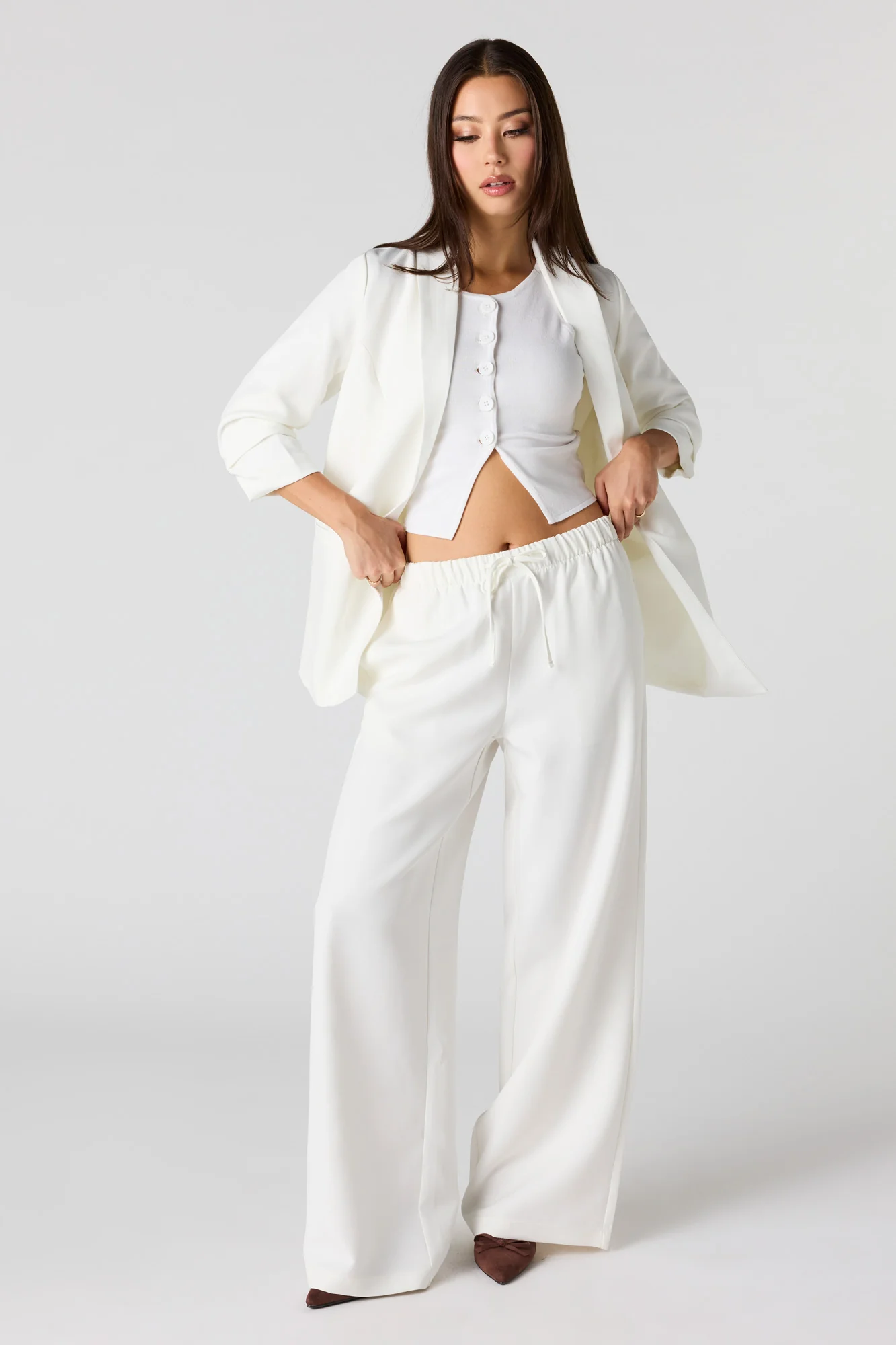 Crepe Wide Leg Dress Pant - Image 4