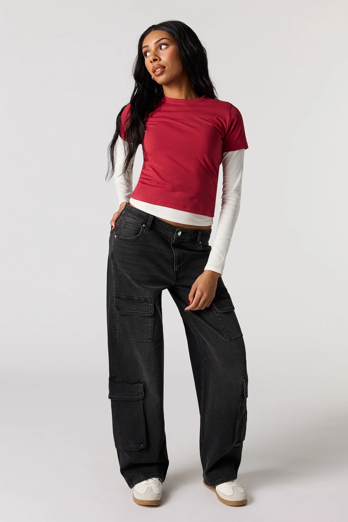 Low Rise Baggy Cargo Jean - Image 5
