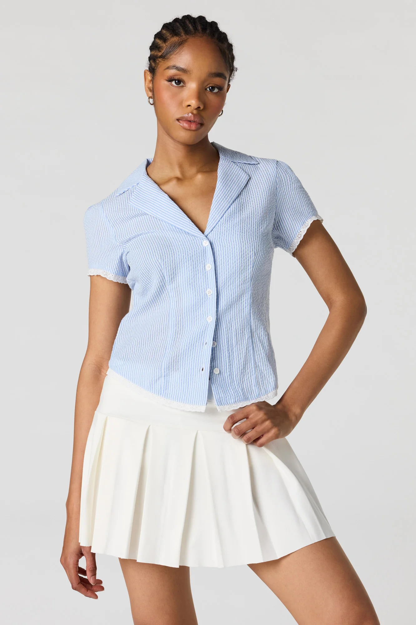 Pleated Mini Skort