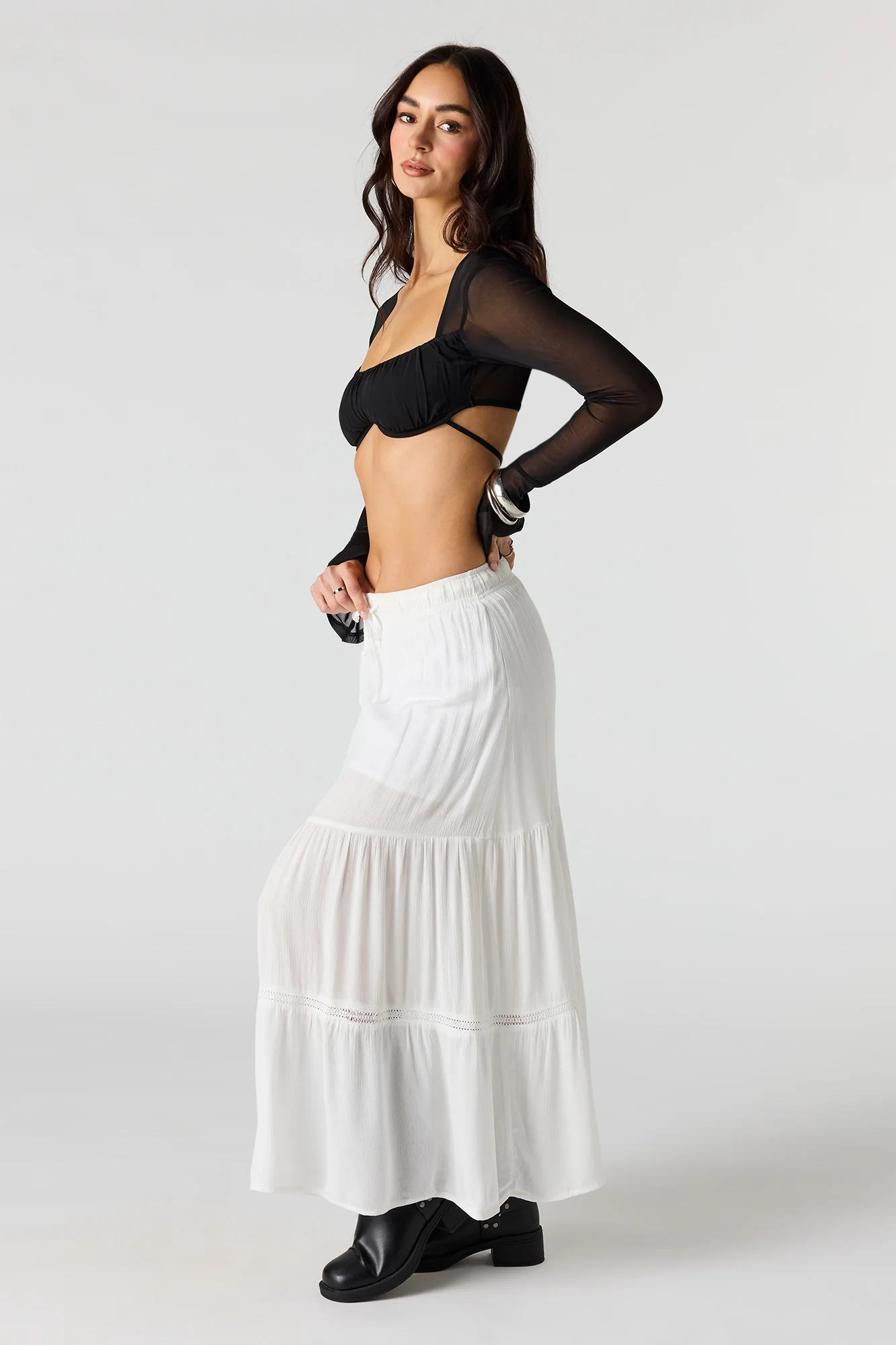 Tiered Maxi Skirt - Image 2