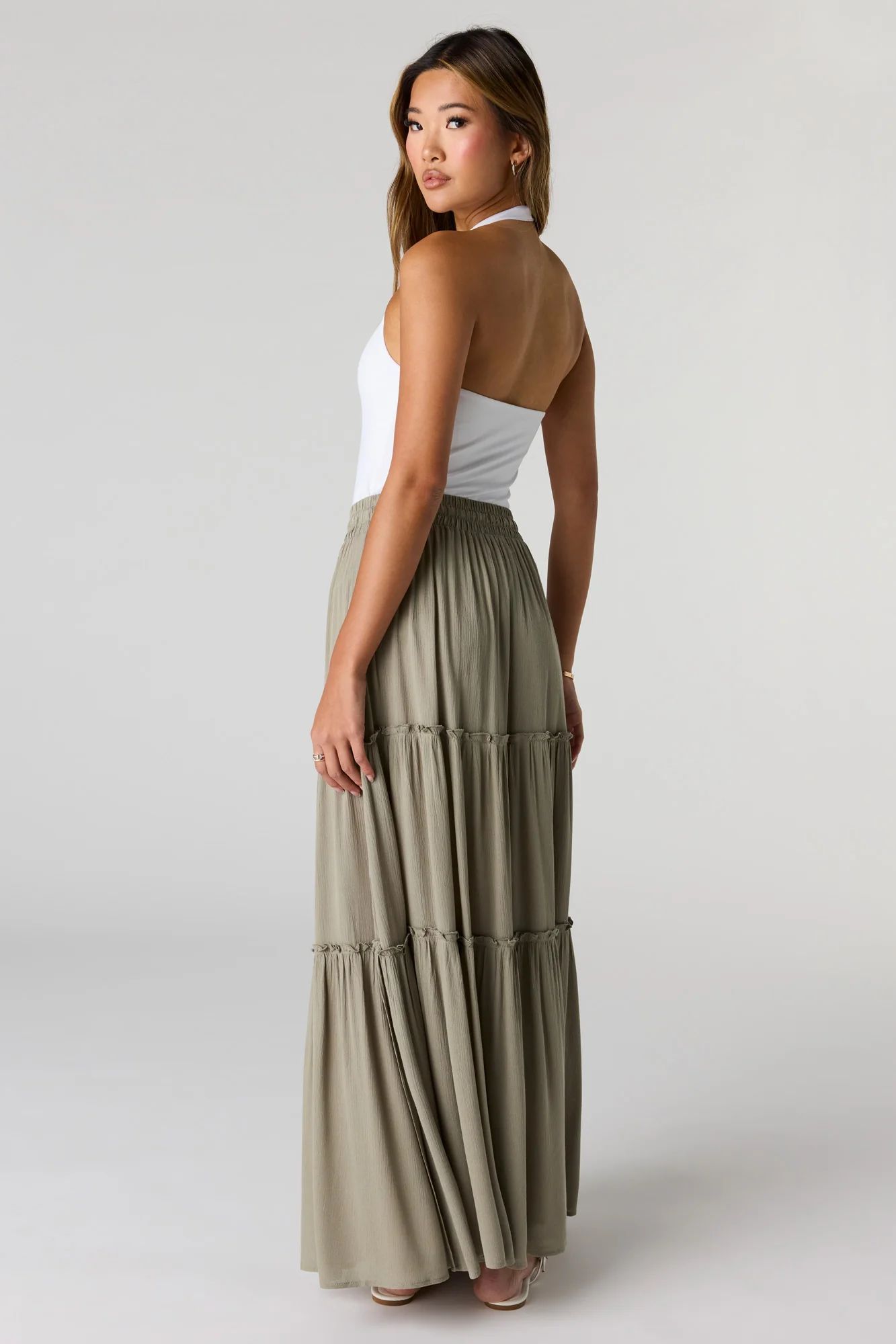 Ruffle Trim Maxi Skirt - Image 2