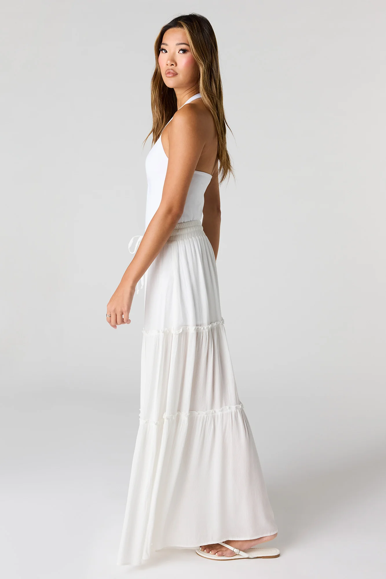 Ruffle Trim Maxi Skirt - Image 6