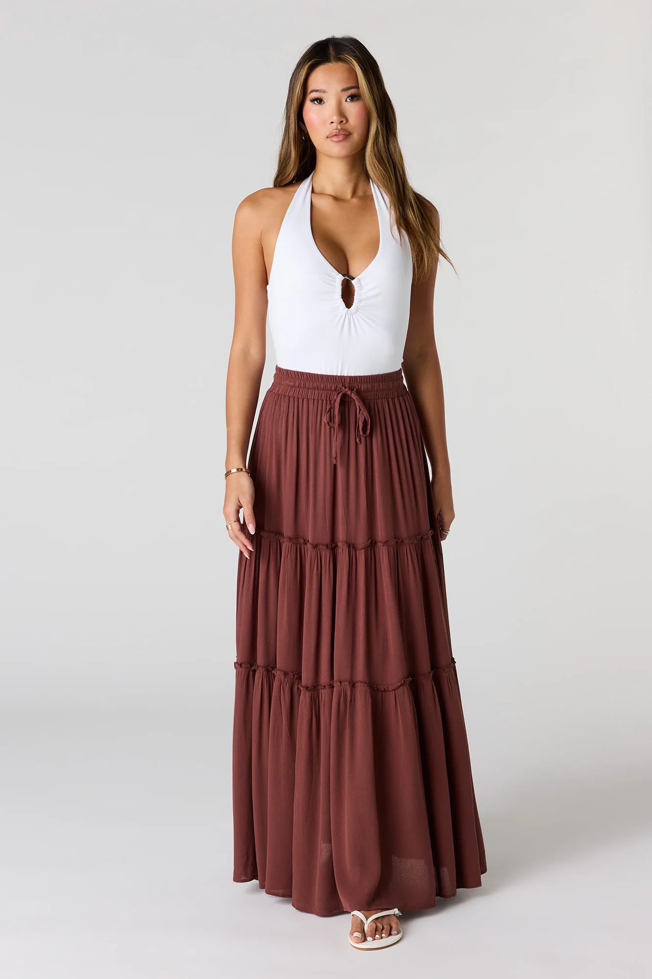 Ruffle Trim Maxi Skirt - Image 7