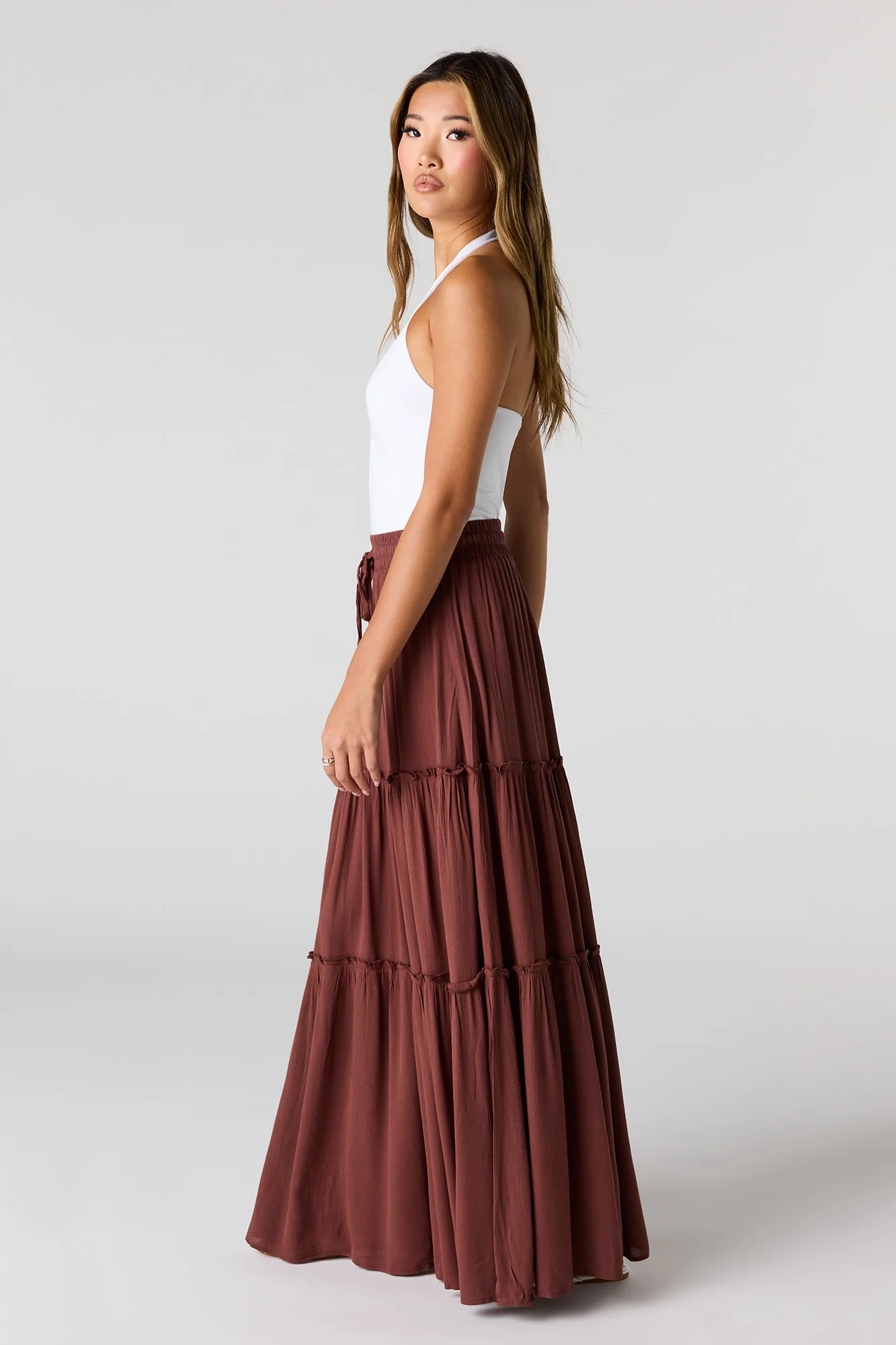 Ruffle Trim Maxi Skirt - Image 9