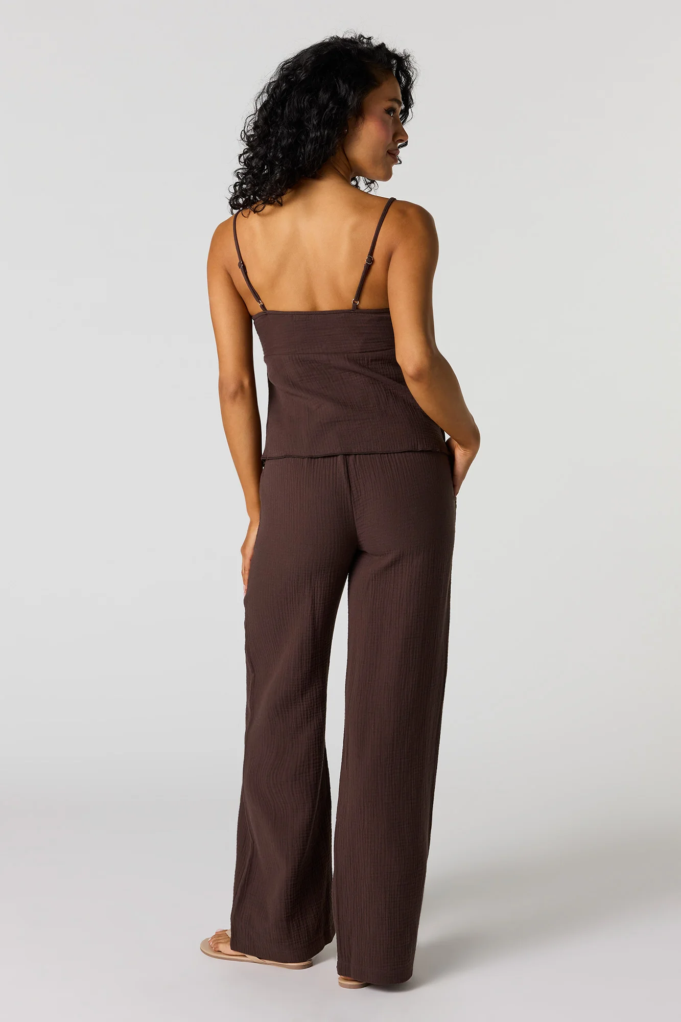 Gauze Wide Leg Pant - Image 3
