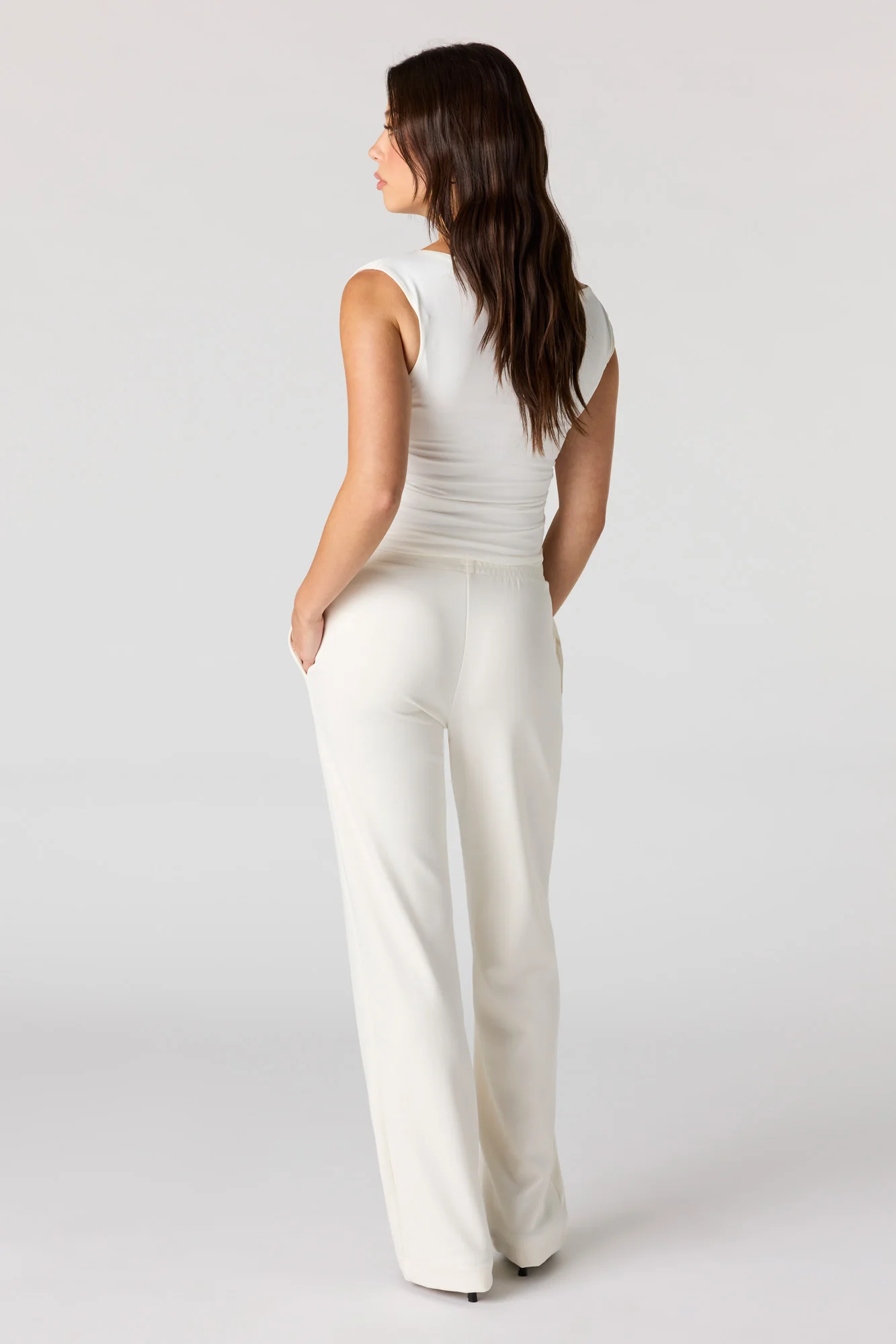 Drawstring Wide Leg Dress Pant - Image 3