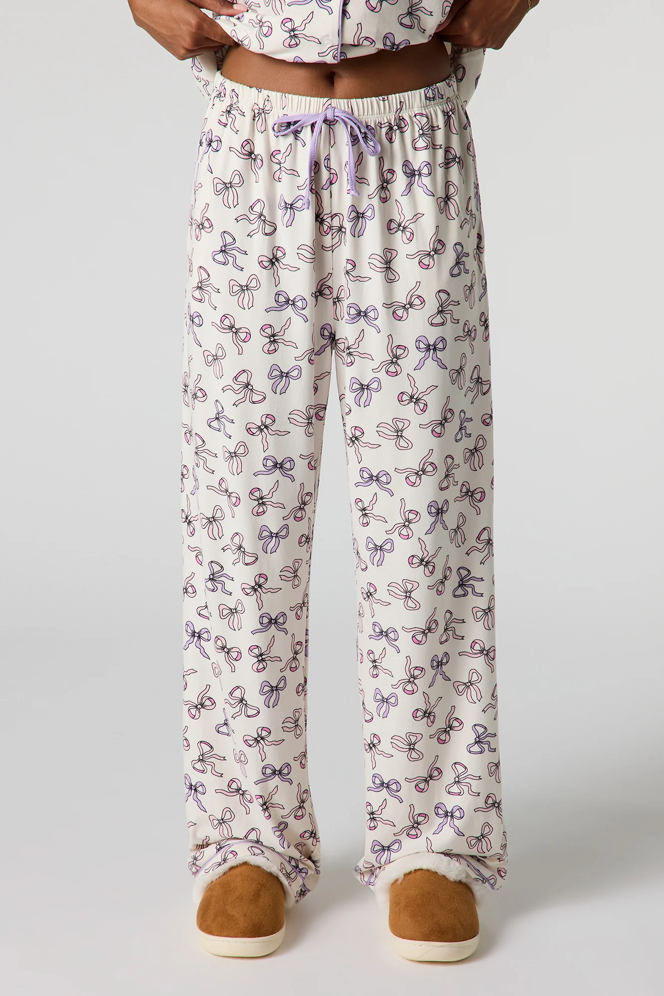 Collared Button-Up Top & Pant Pajama Set - Image 23