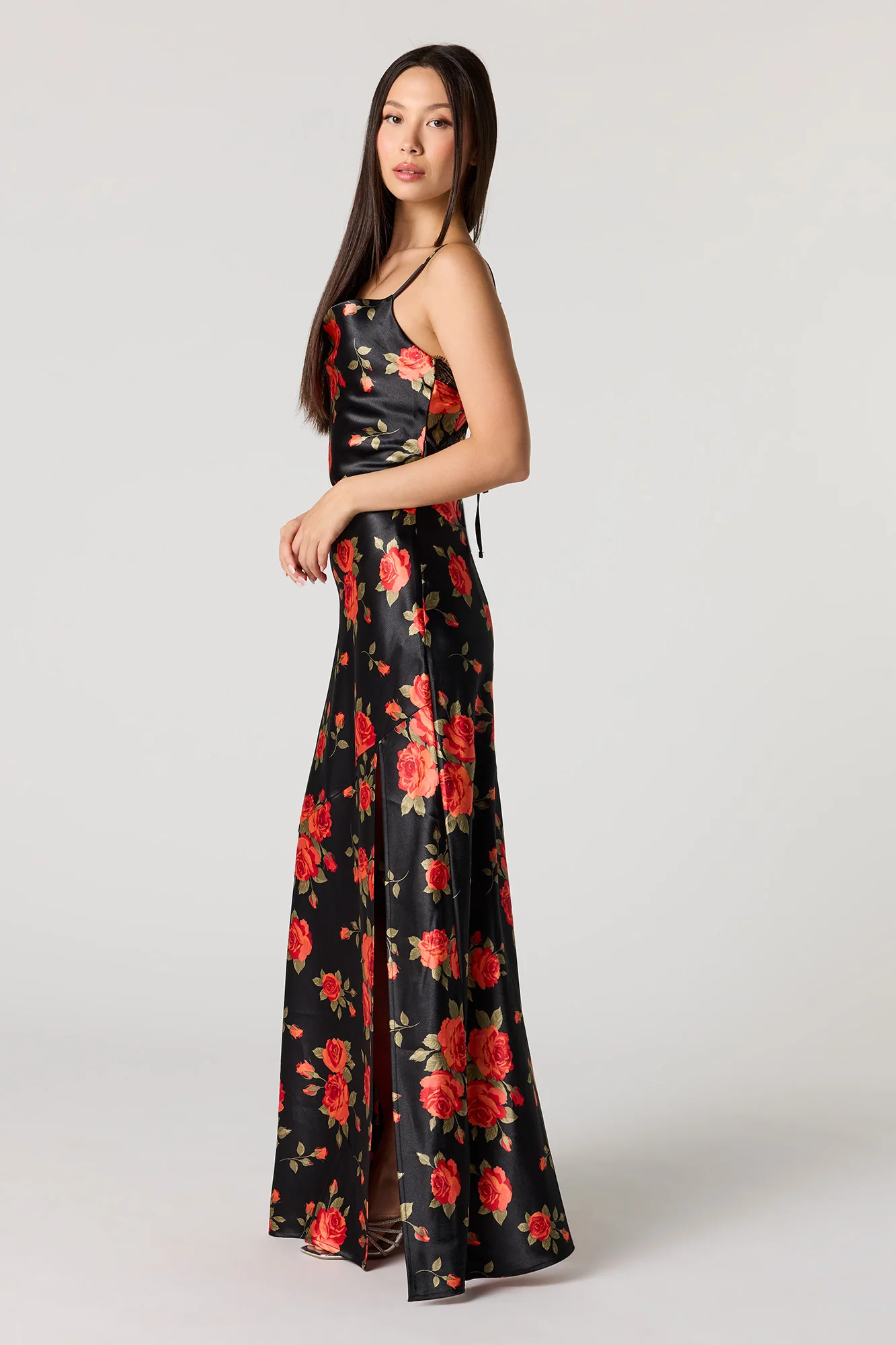 Satin Cowl Neck Maxi Dress - Image 11