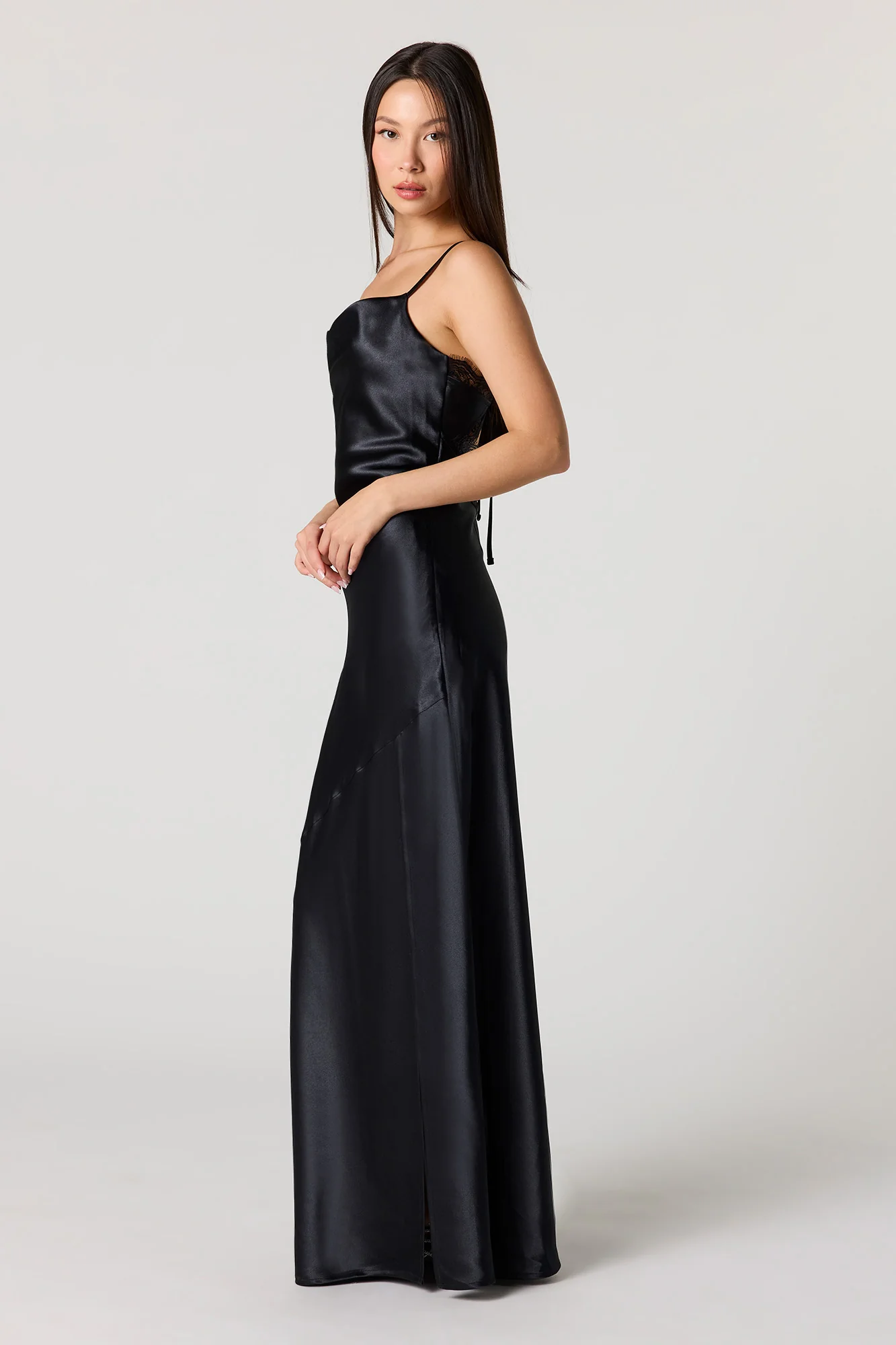 Satin Cowl Neck Maxi Dress - Image 5