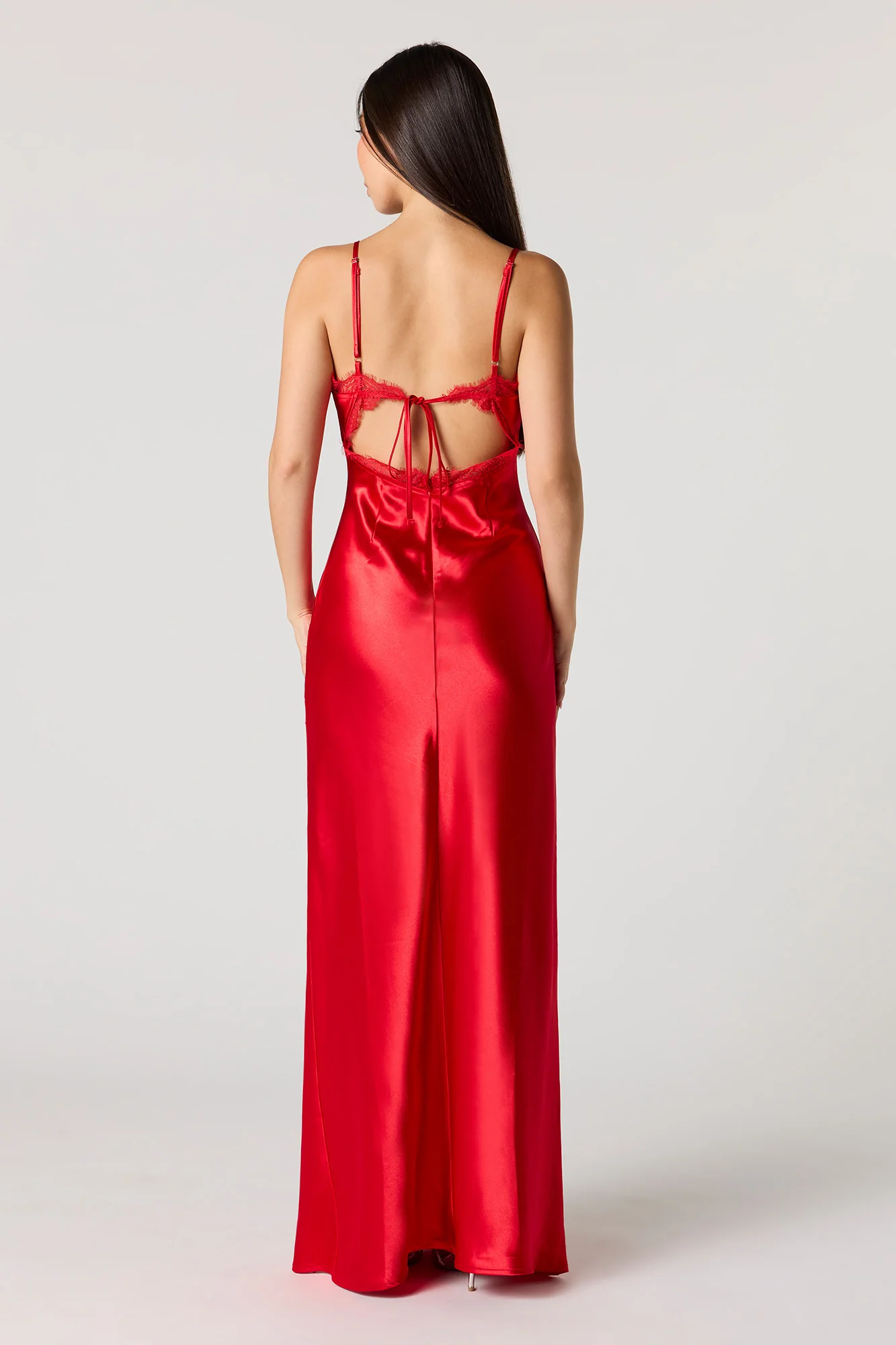 Satin Cowl Neck Maxi Dress - Image 9