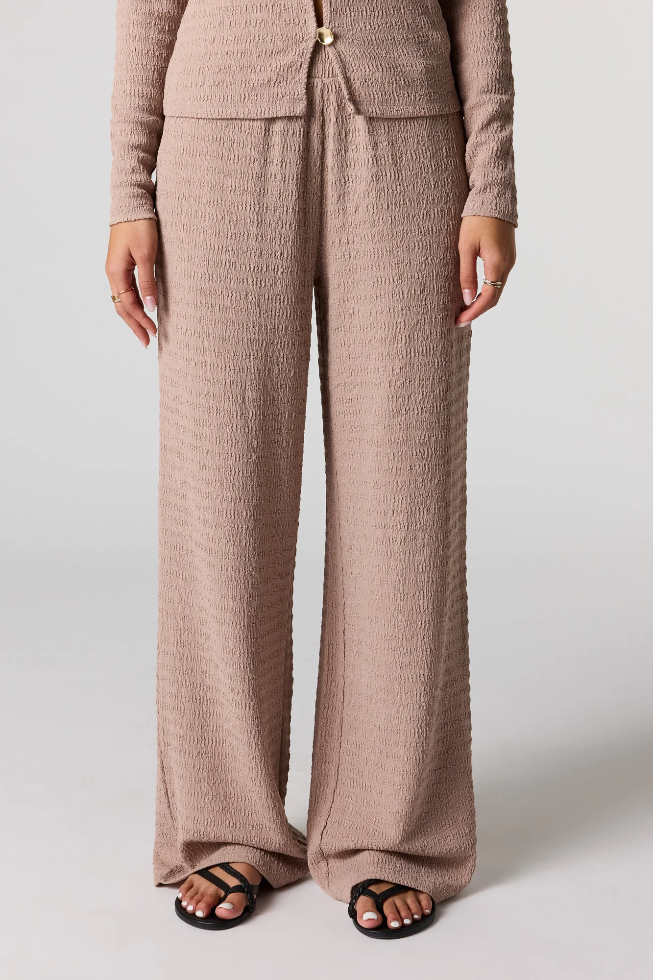 Textured Wide Leg Pant - Image 8