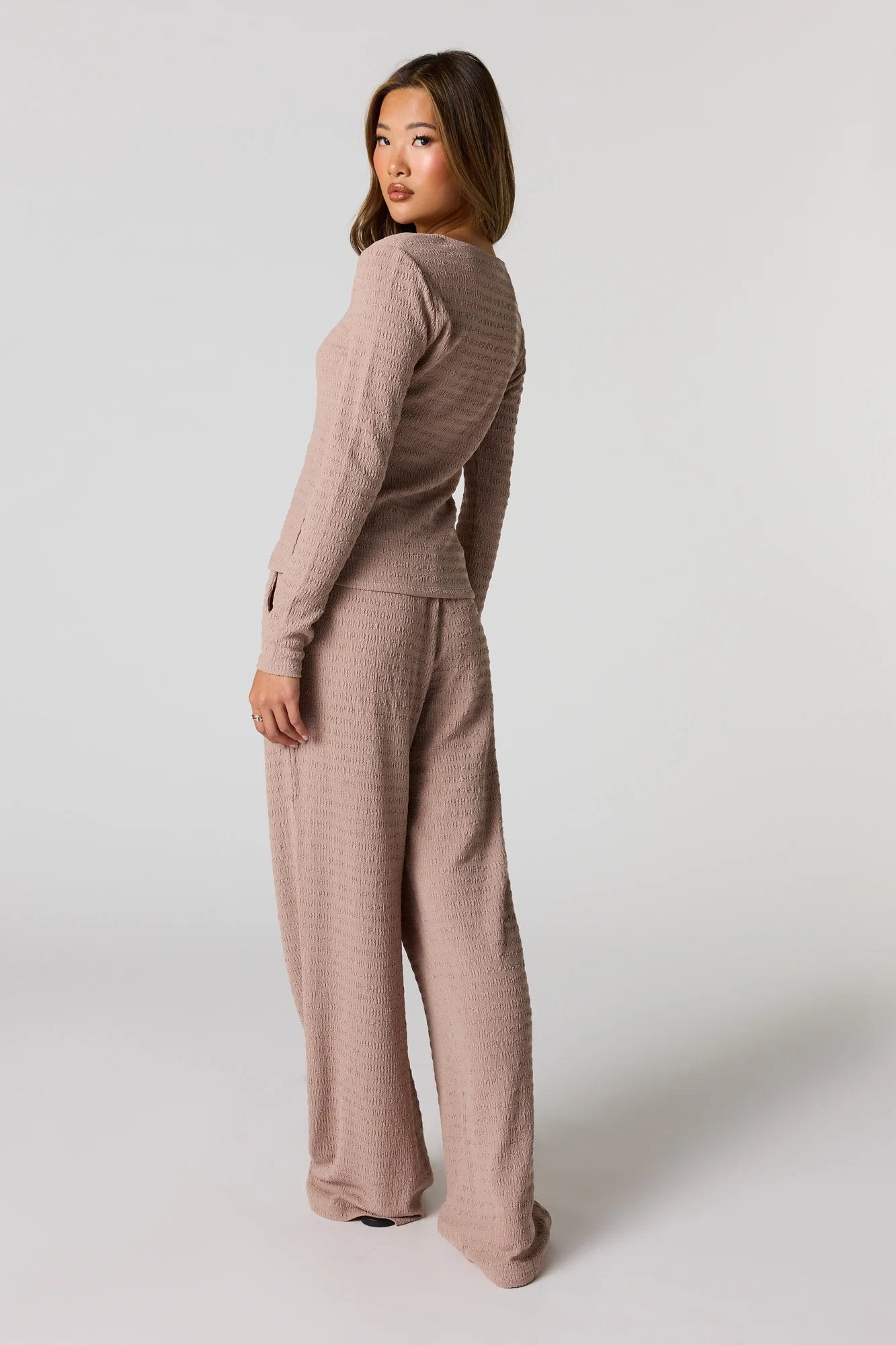 Textured Wide Leg Pant - Image 9