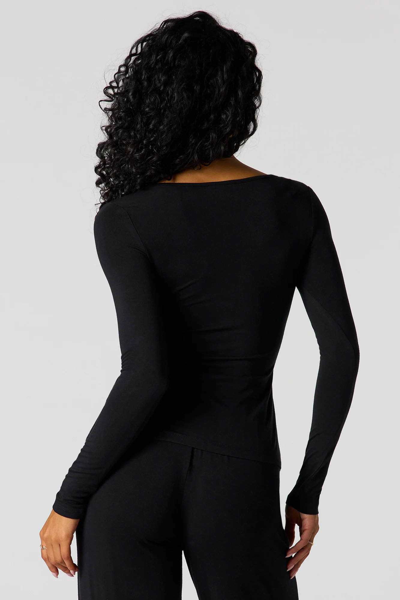 Metal Accent Cut-Out Flyaway Top - Image 5