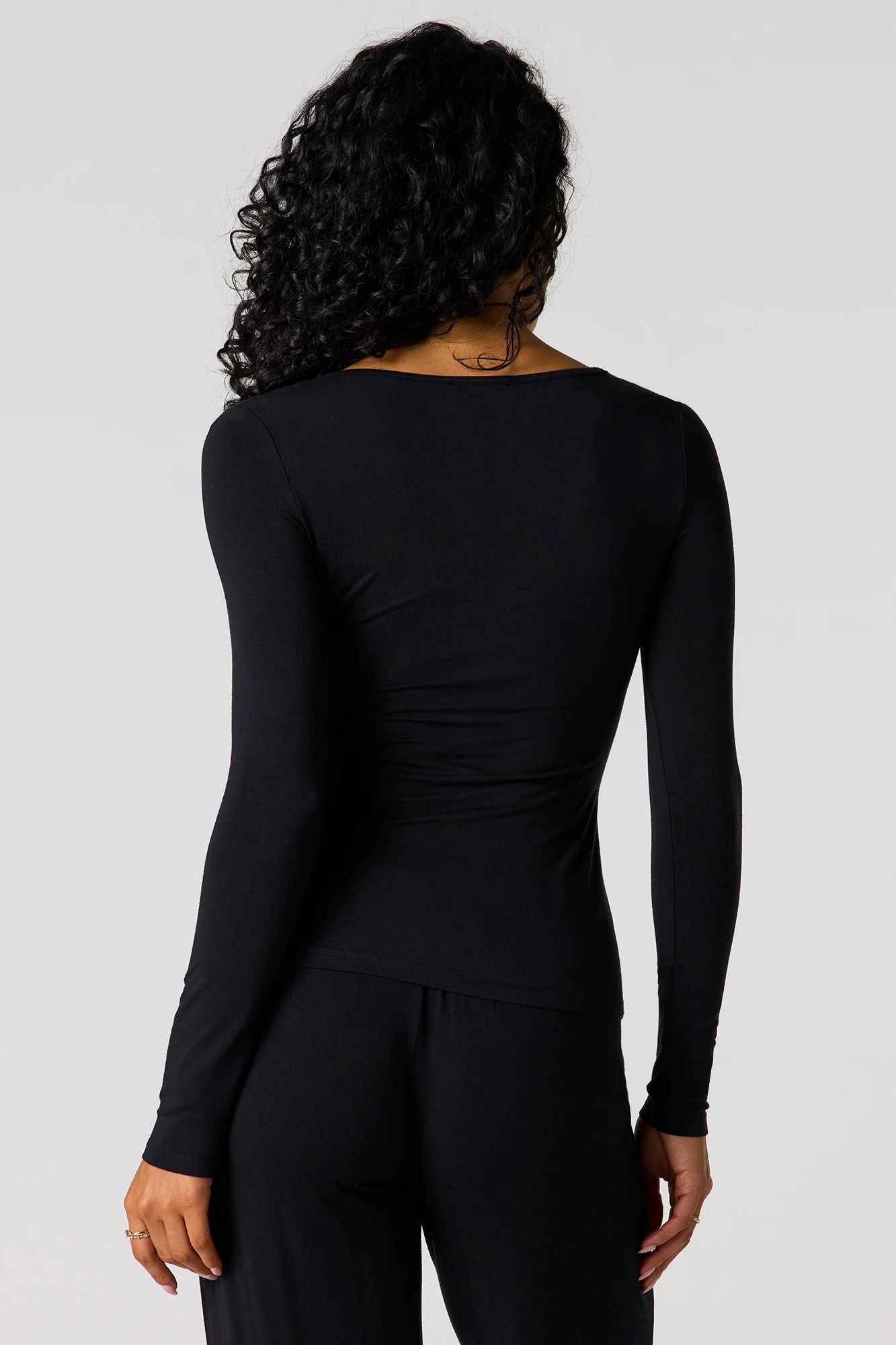 Metal Accent Cut-Out Flyaway Top - Image 8