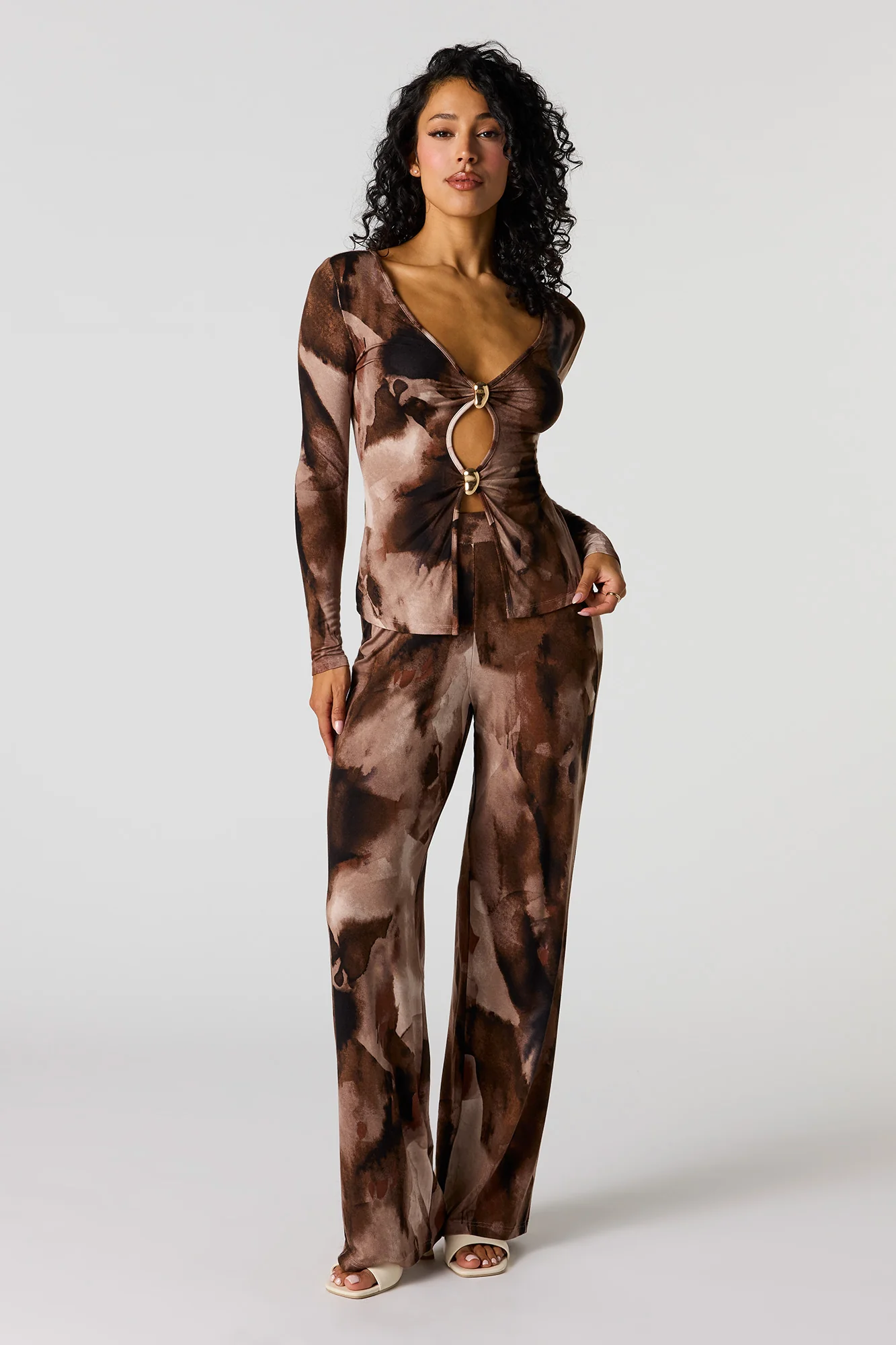 High Rise Wide Leg Pant