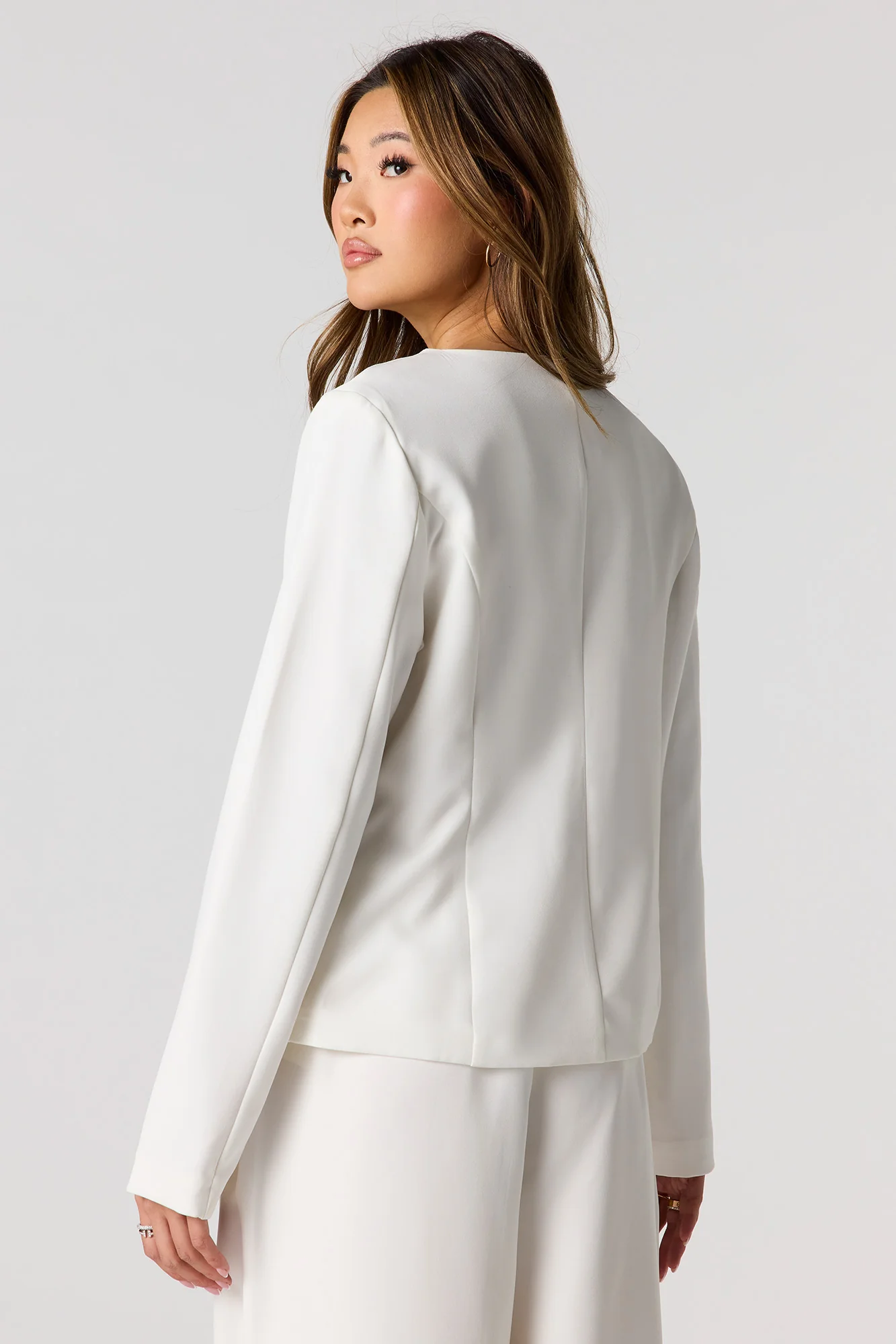 Fitted Button-Up Long Sleeve Top - Image 8