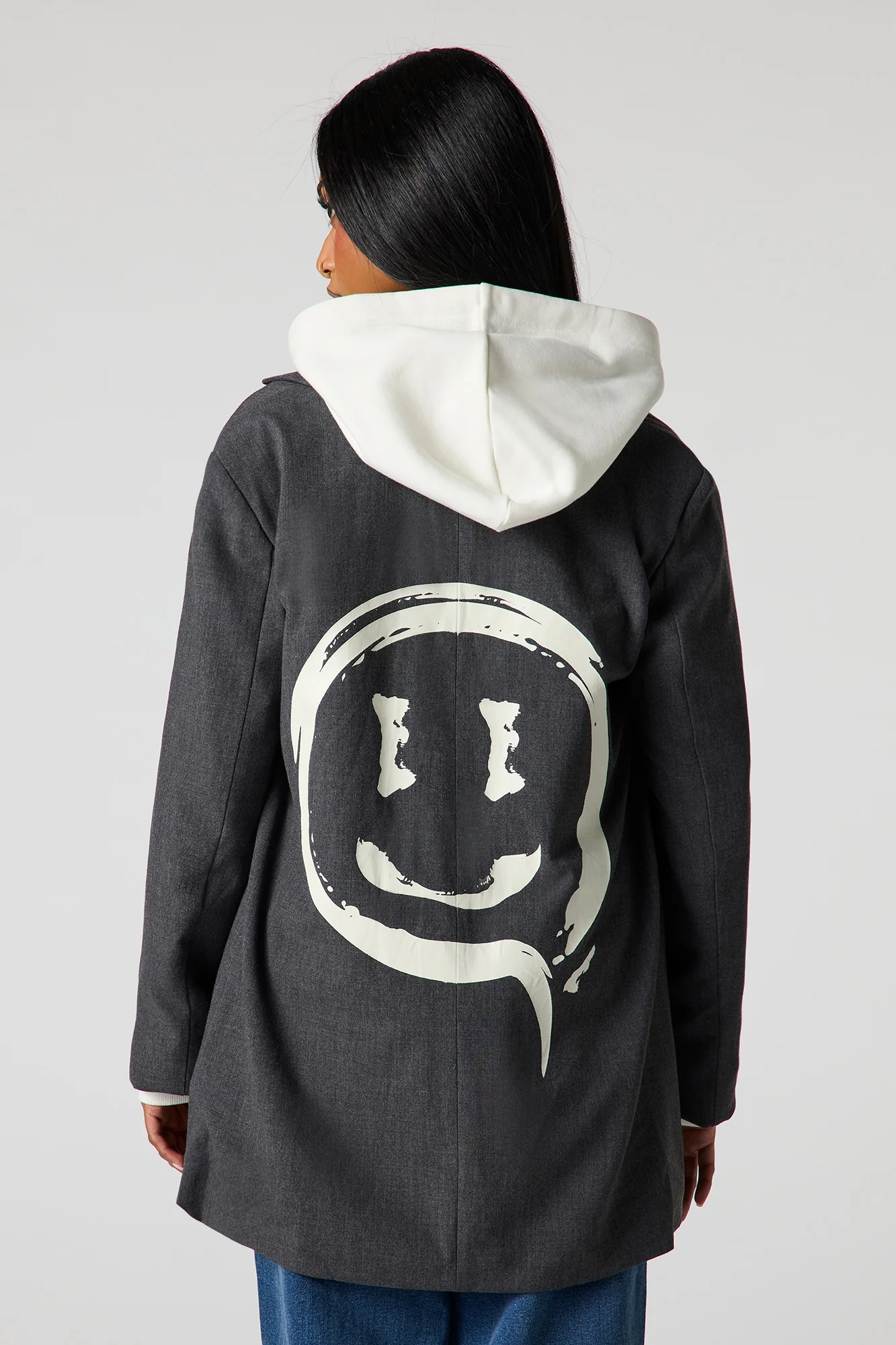 Oversized Graphic Blazer