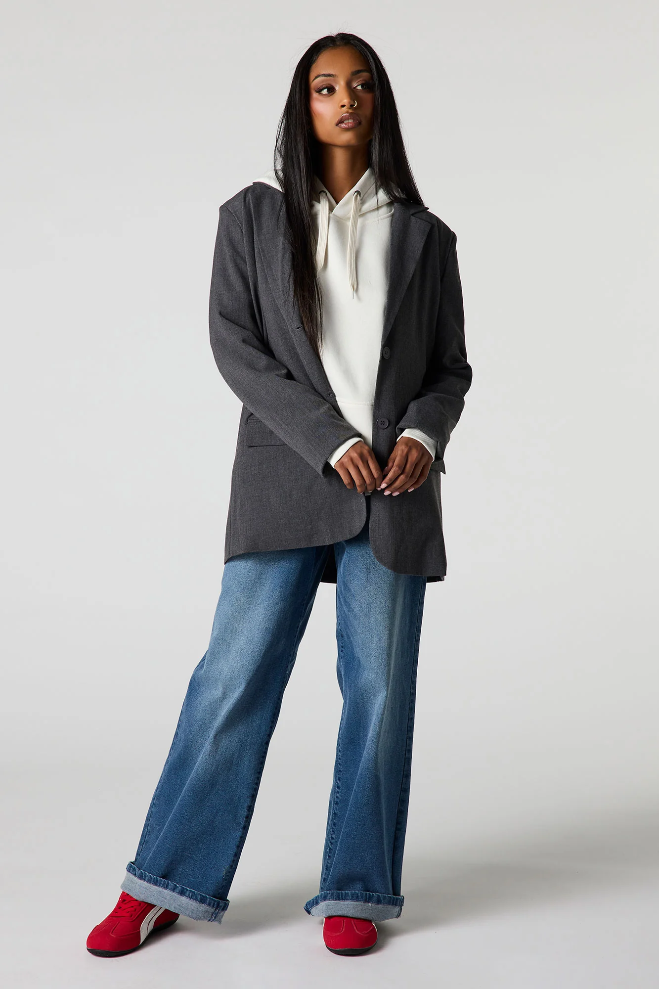 Oversized Graphic Blazer - Image 3