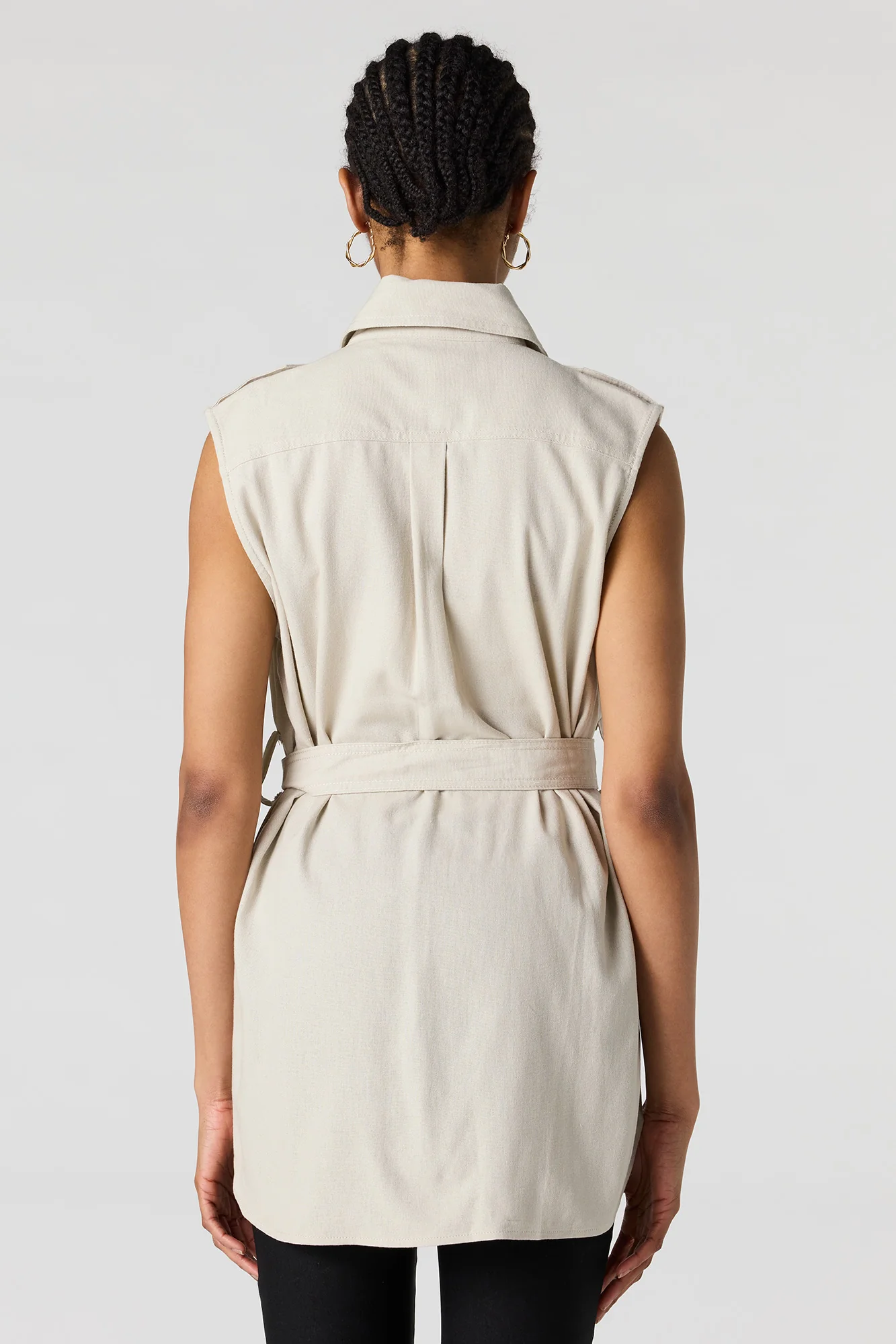 Button-Up Collared Vest - Image 2
