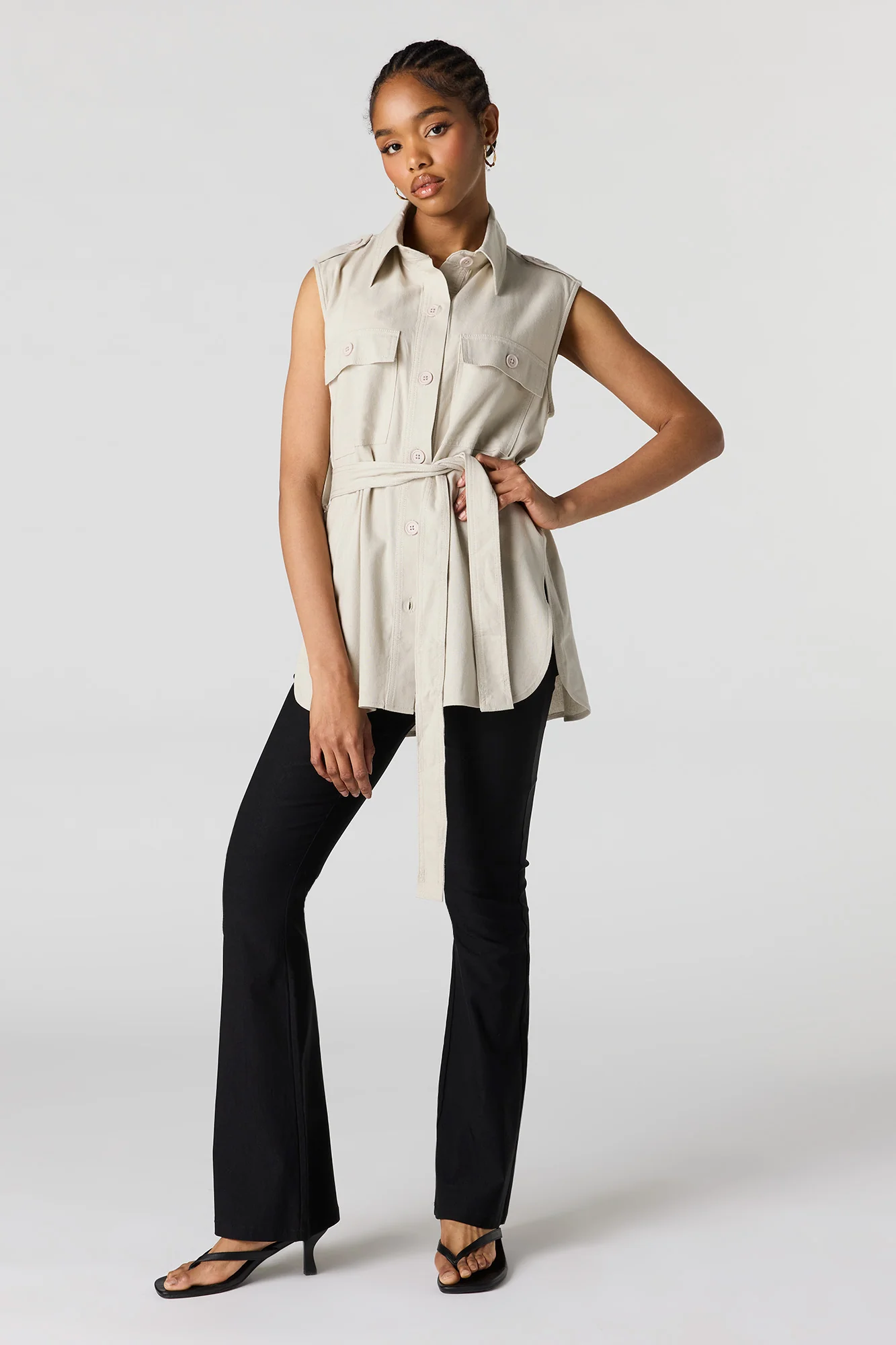 Button-Up Collared Vest - Image 3
