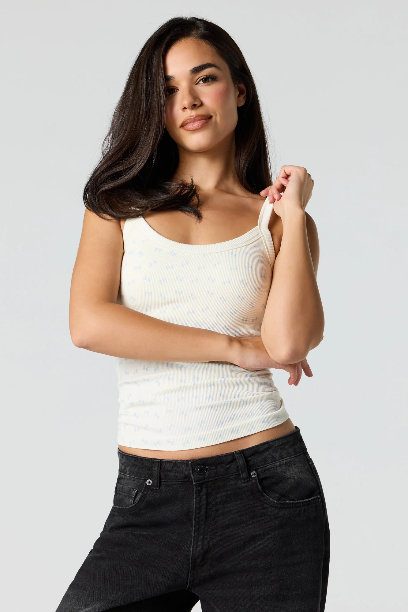 Seamless Ribbed Built-In Bra Tank