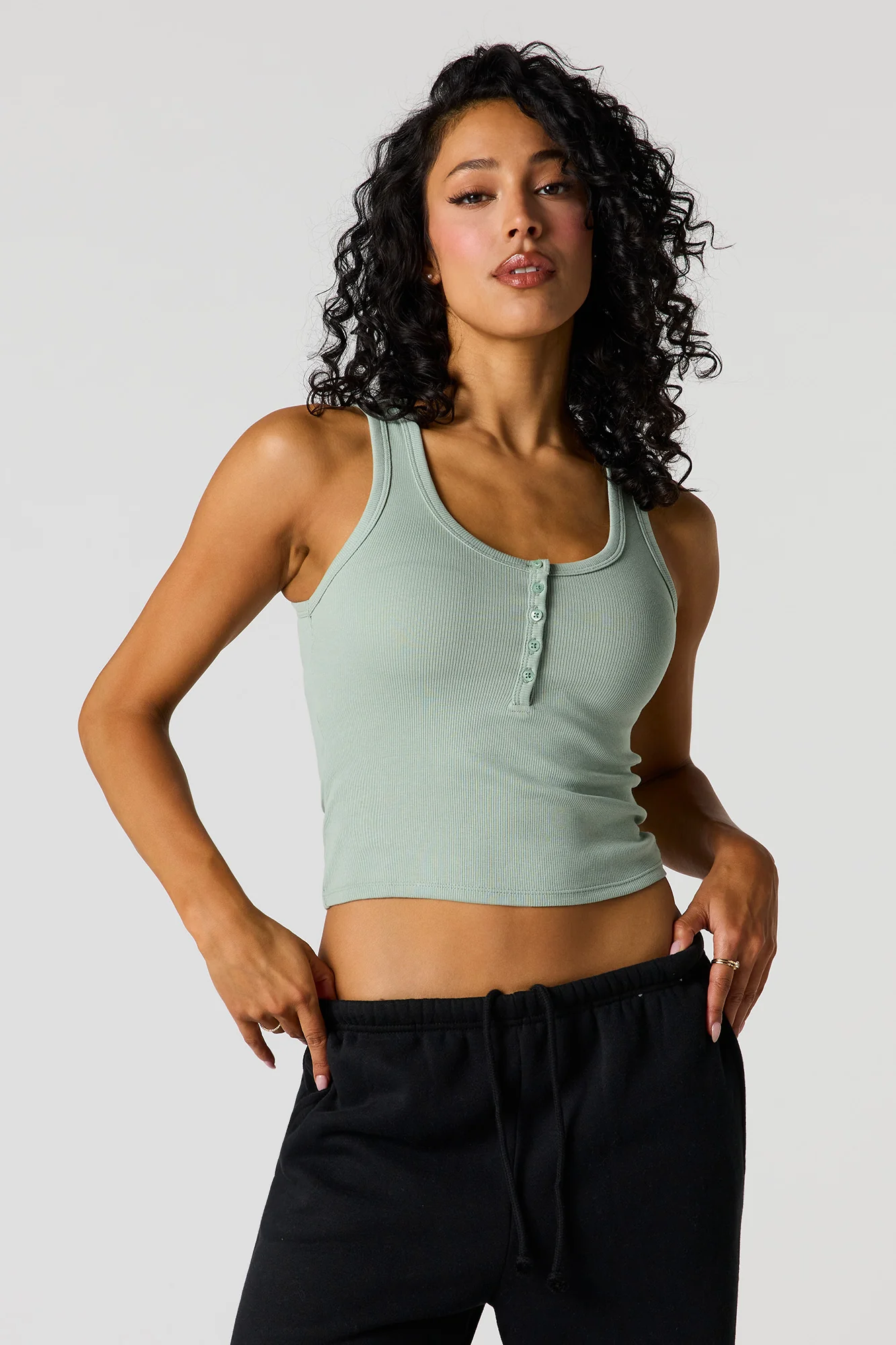 Ribbed Henley Tank - Image 10