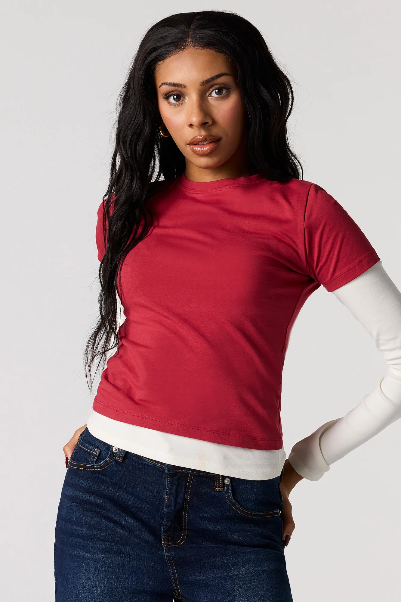Crew Neck Baby Tee