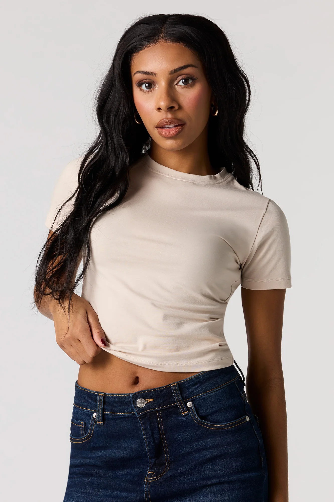 Crew Neck Baby Tee - Image 10