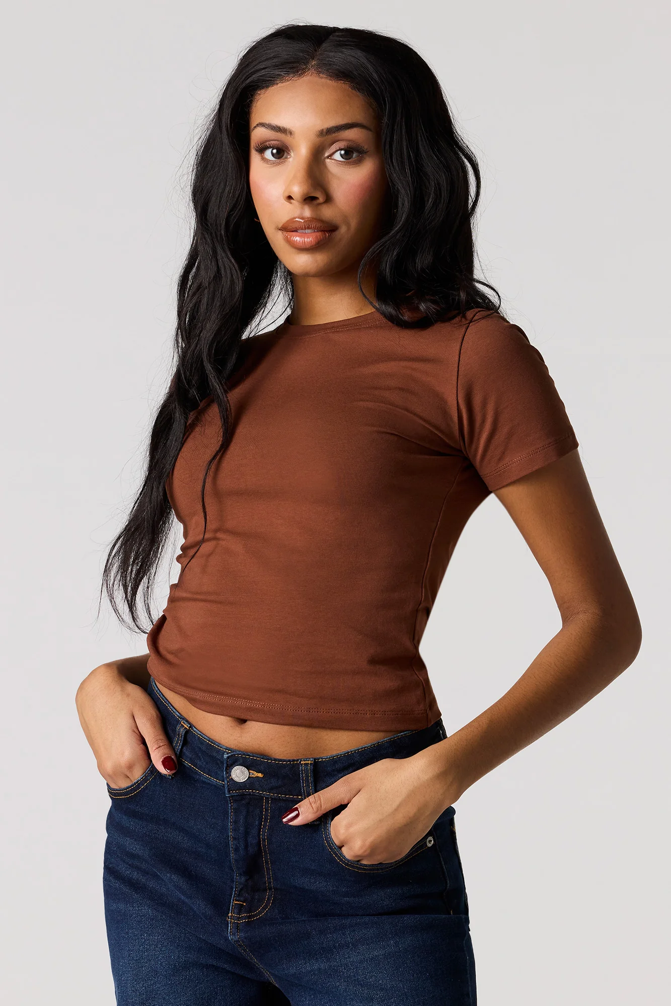 Crew Neck Baby Tee - Image 13