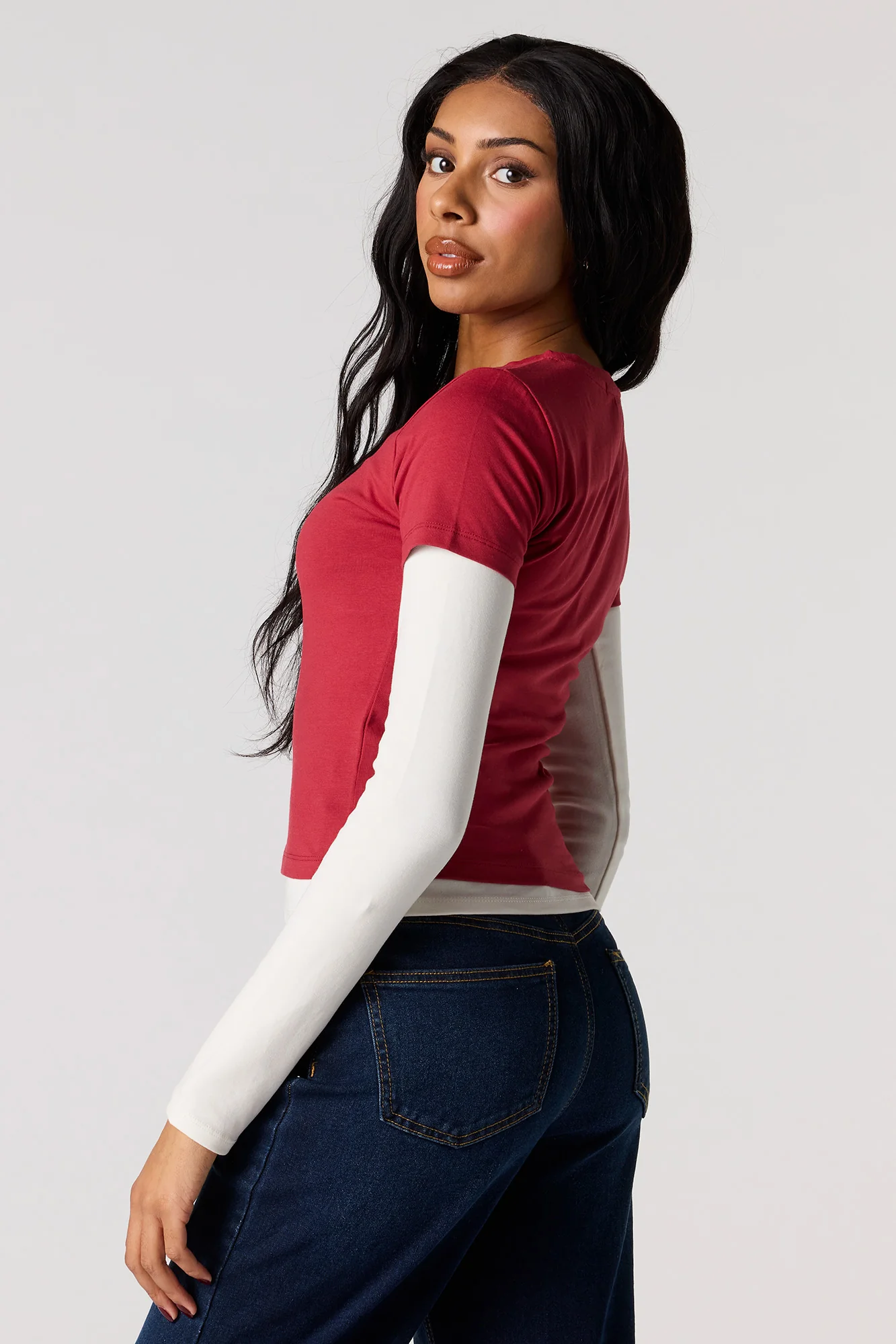 Crew Neck Baby Tee - Image 2