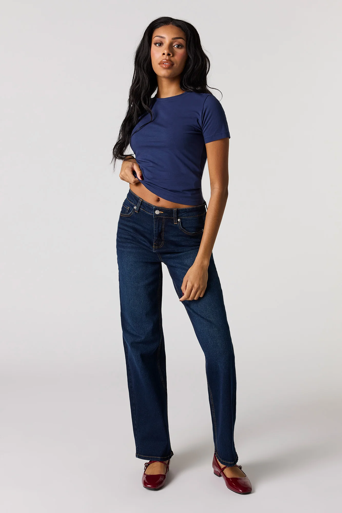 Crew Neck Baby Tee - Image 21