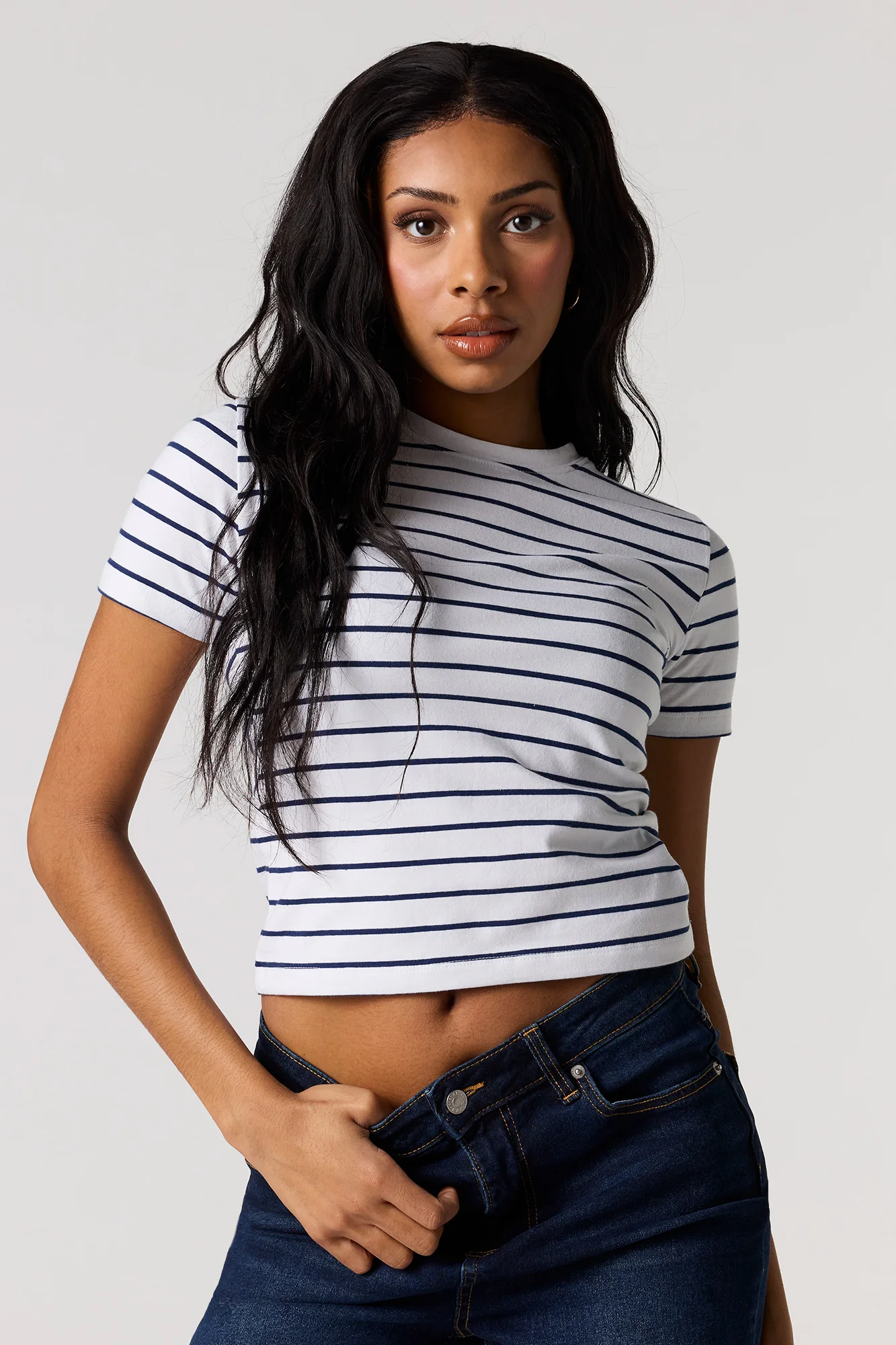 Crew Neck Baby Tee - Image 22