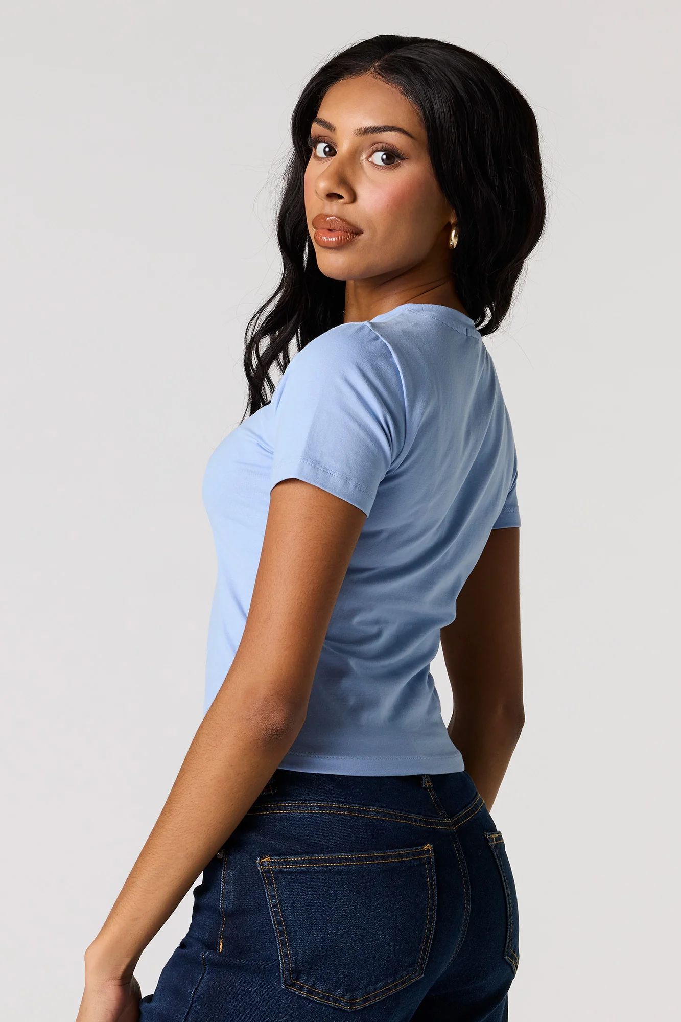 Crew Neck Baby Tee - Image 26
