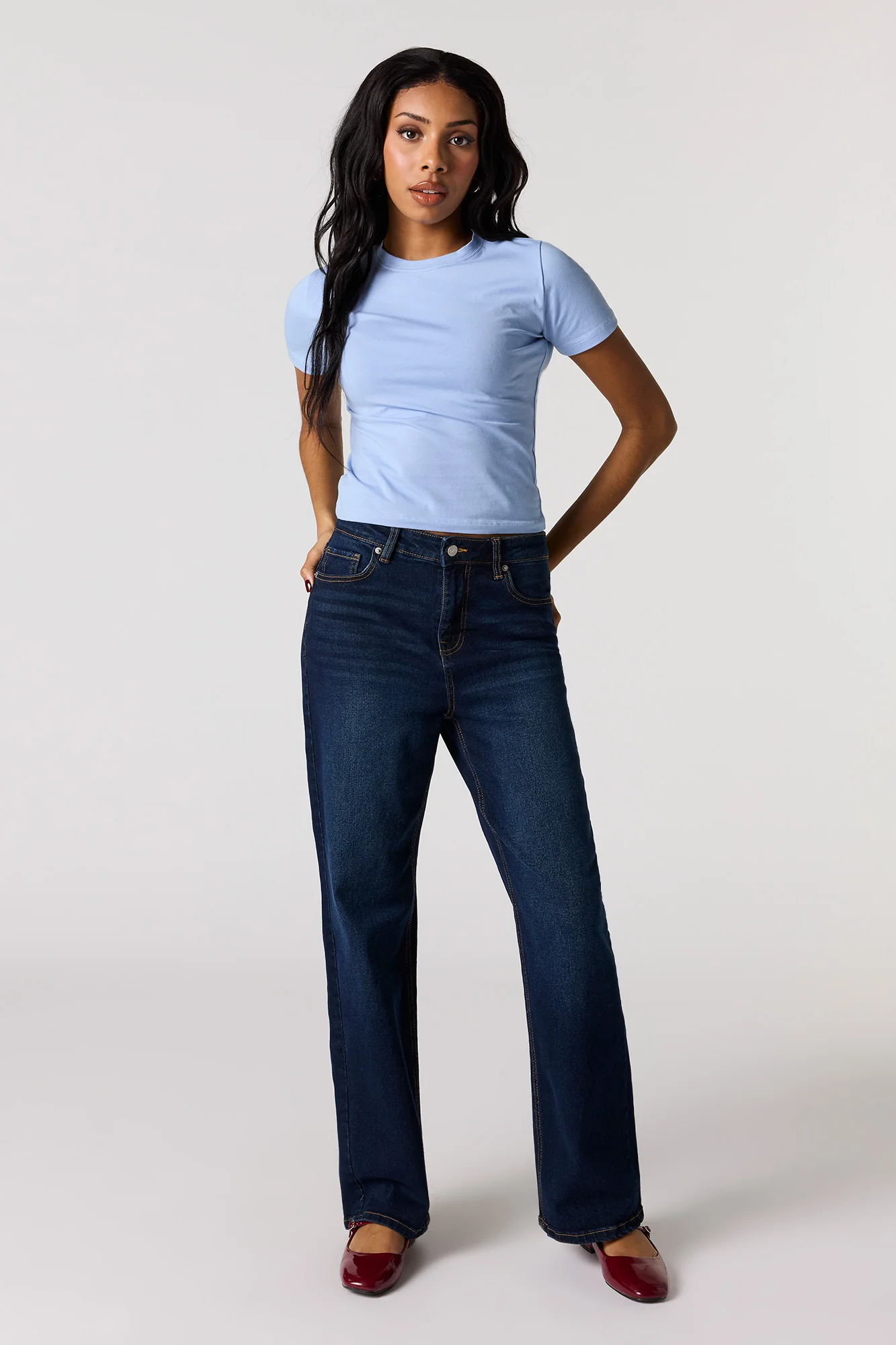Crew Neck Baby Tee - Image 27