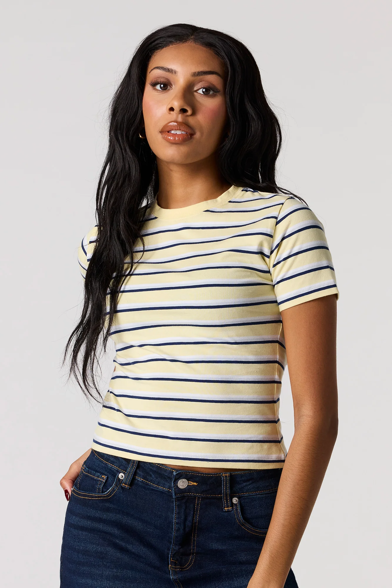 Crew Neck Baby Tee - Image 28