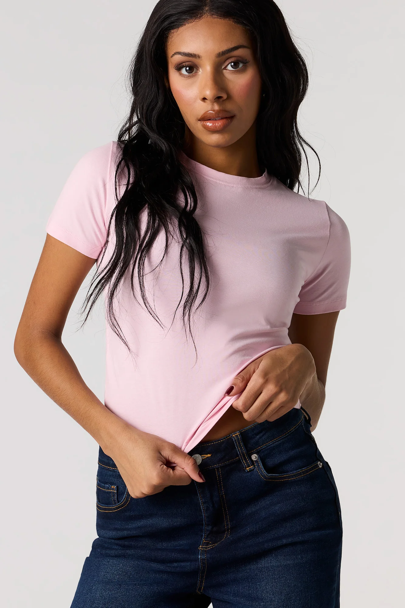 Crew Neck Baby Tee - Image 31