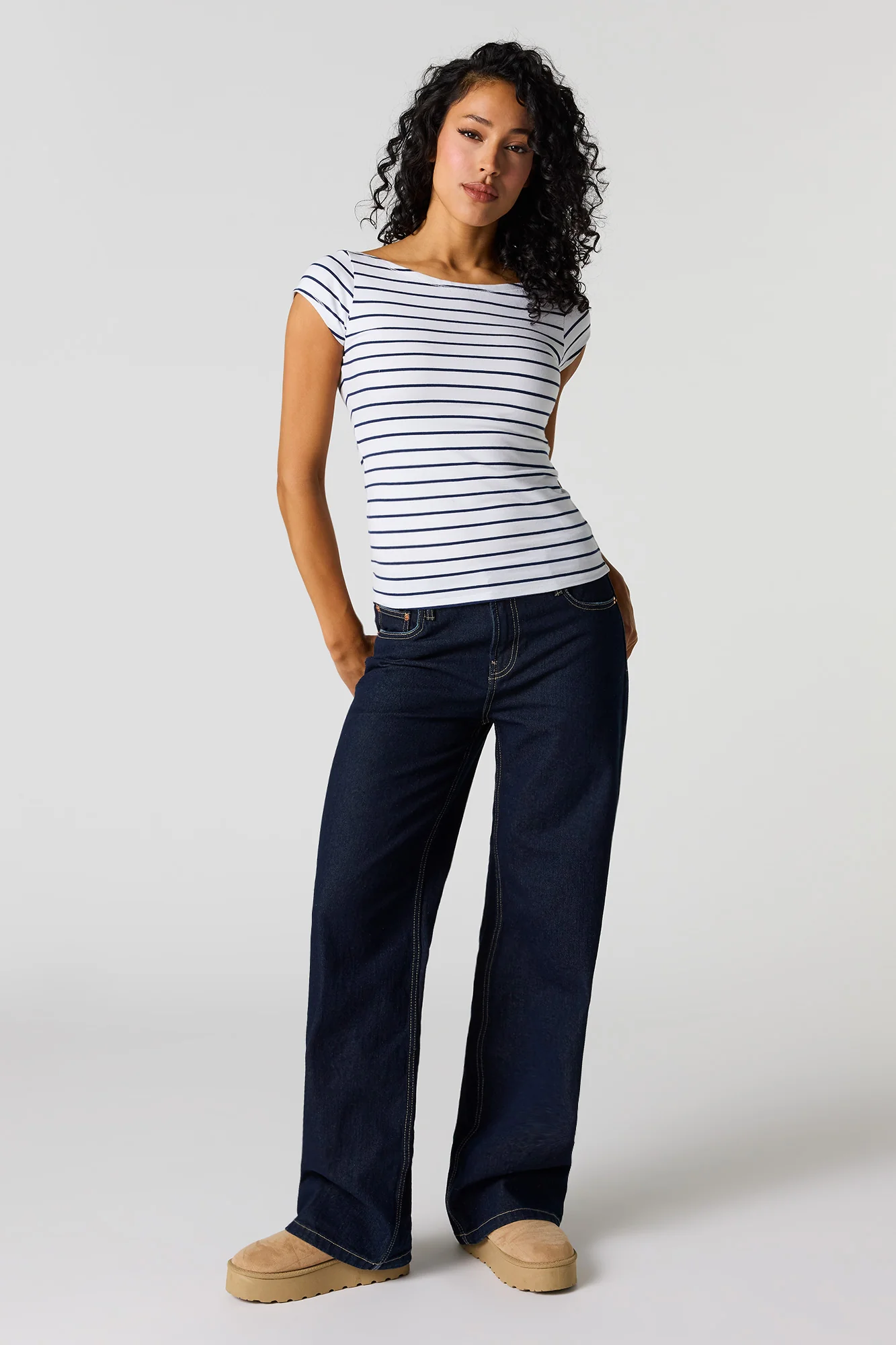 Boat Neck T-Shirt - Image 3