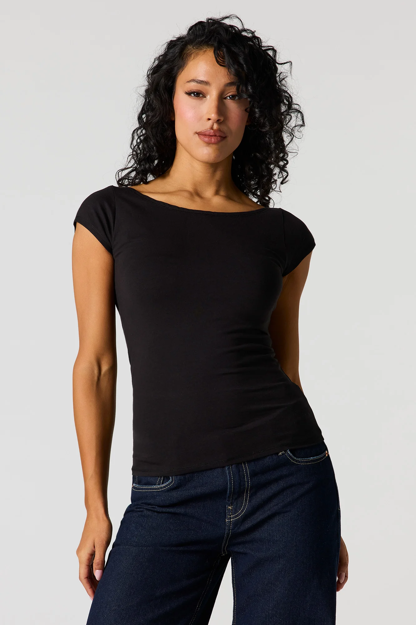 Boat Neck T-Shirt - Image 4