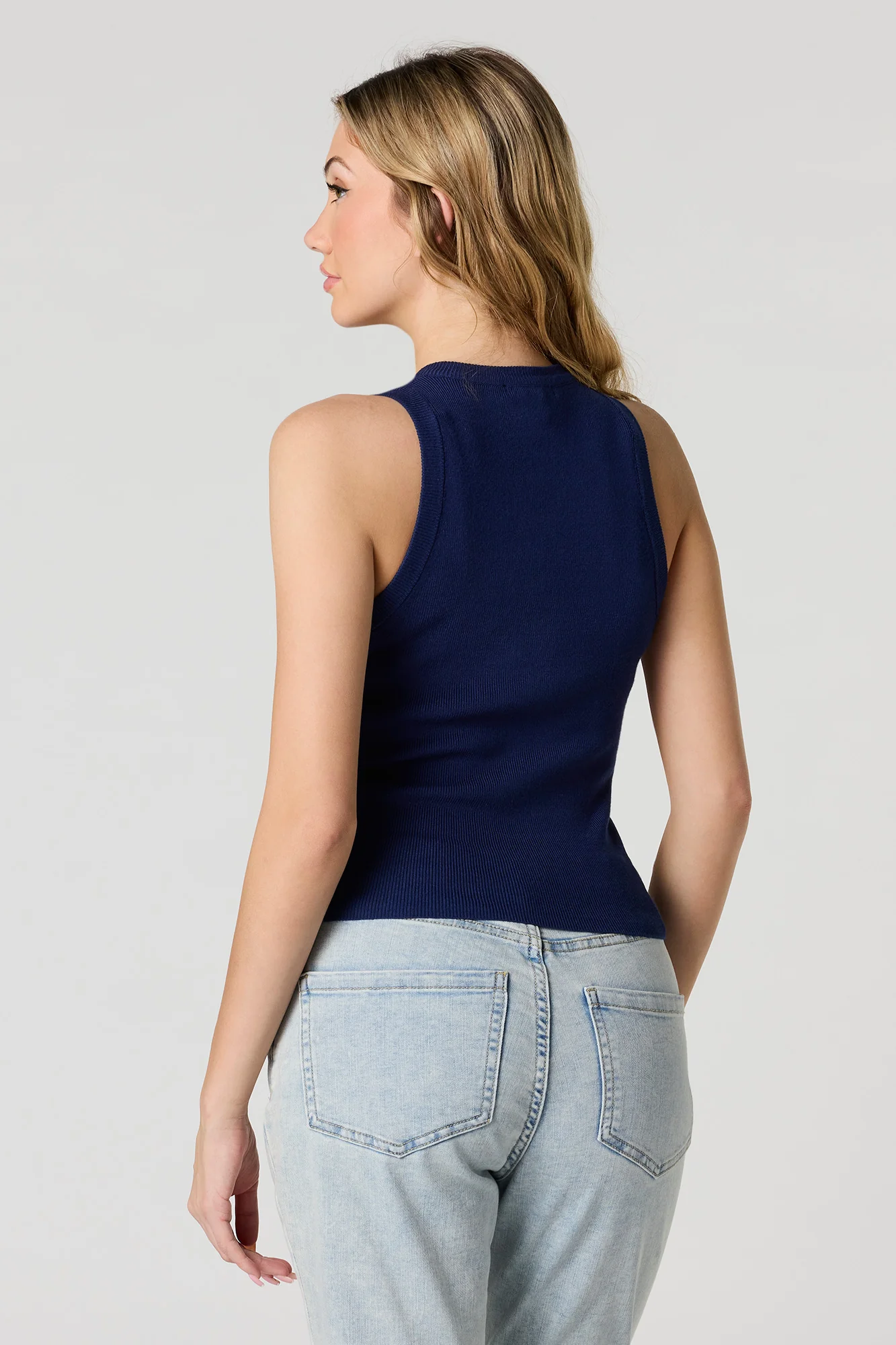 Ribbed Button-Up Tank - Image 2