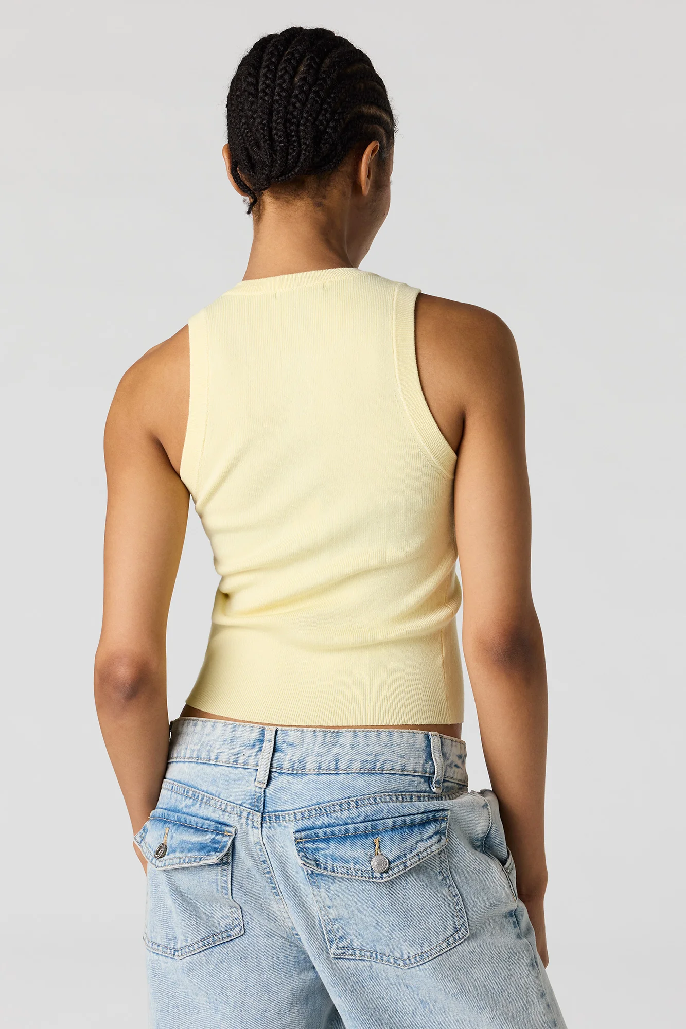 Ribbed Knit Button-Up Vest - Image 8