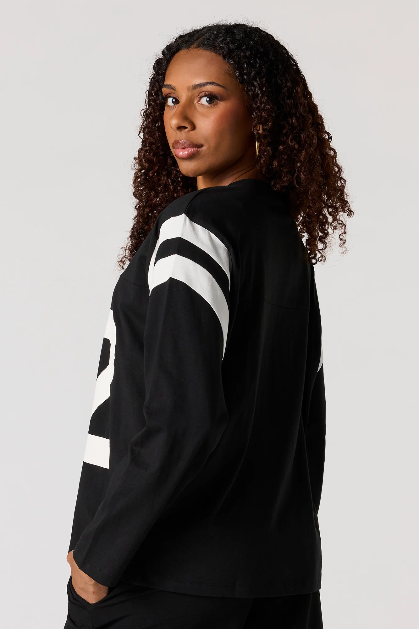 Numbered Graphic Long Sleeve Jersey - Image 2