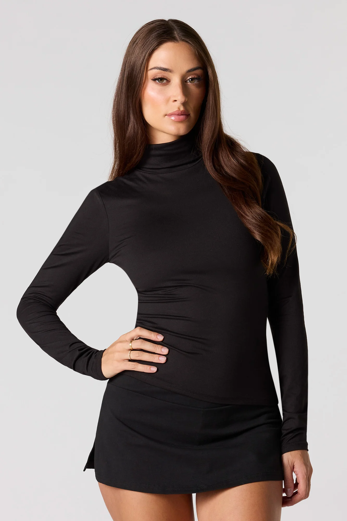 Long Sleeve Turtleneck Top - Image 4