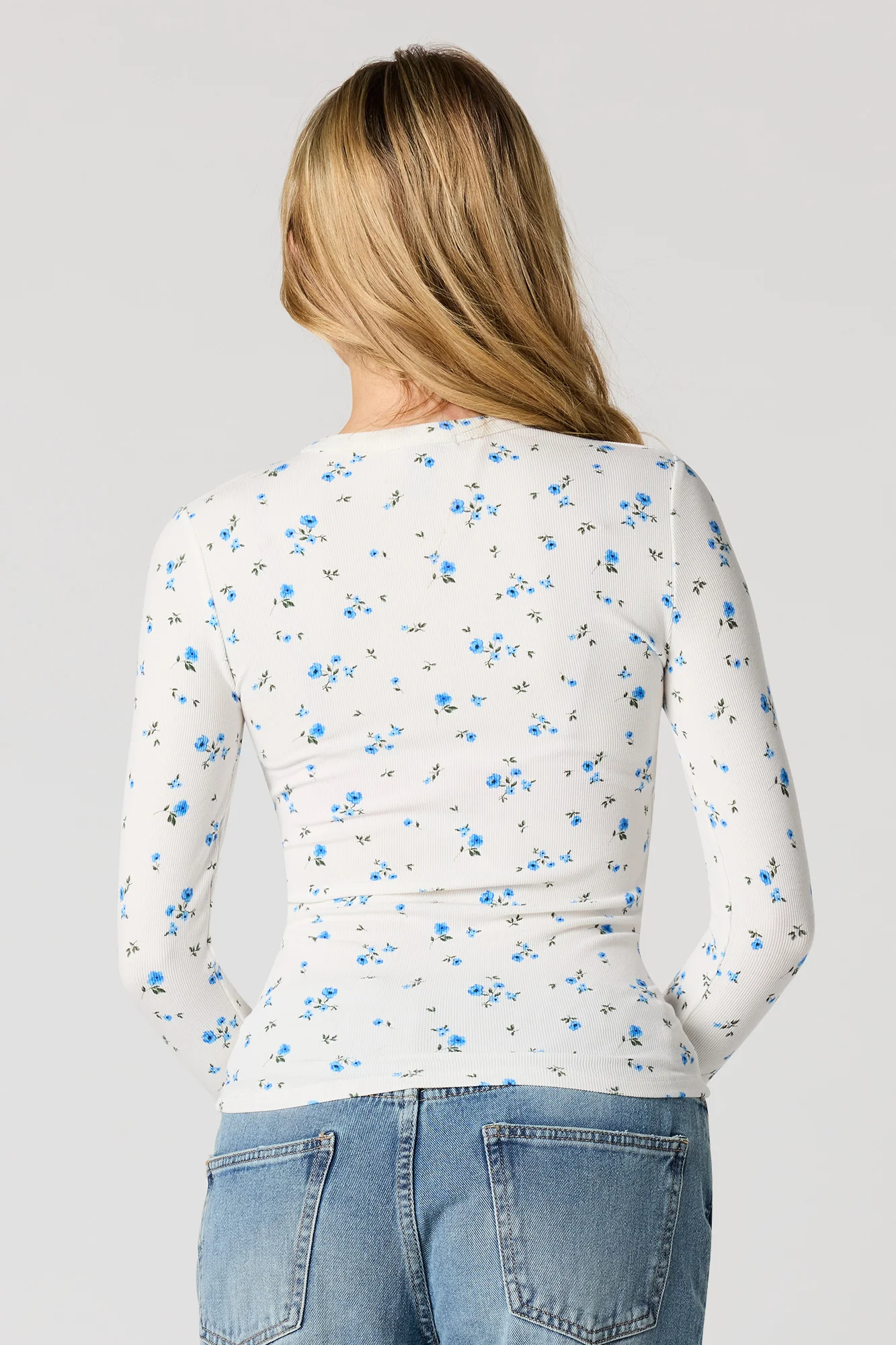 Ribbed Long Sleeve Top - Image 2